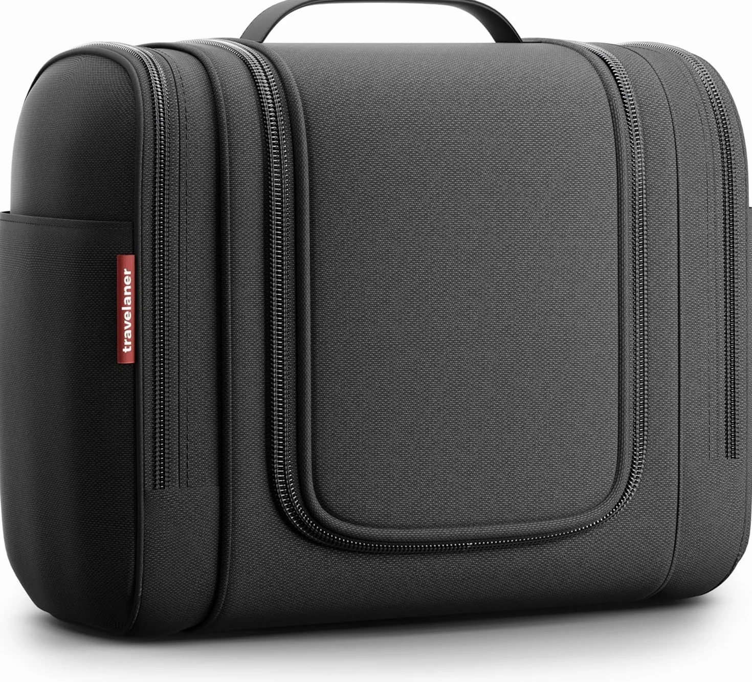 Travelaner® Kosmetyczka DESIGN 2026, Wisząca Kosmetyczka Podróżna 3w1, Pojemność 7 Litrów, dla Kobiet i Mężczyzn, Duża Torba Toaletowa, Czarny