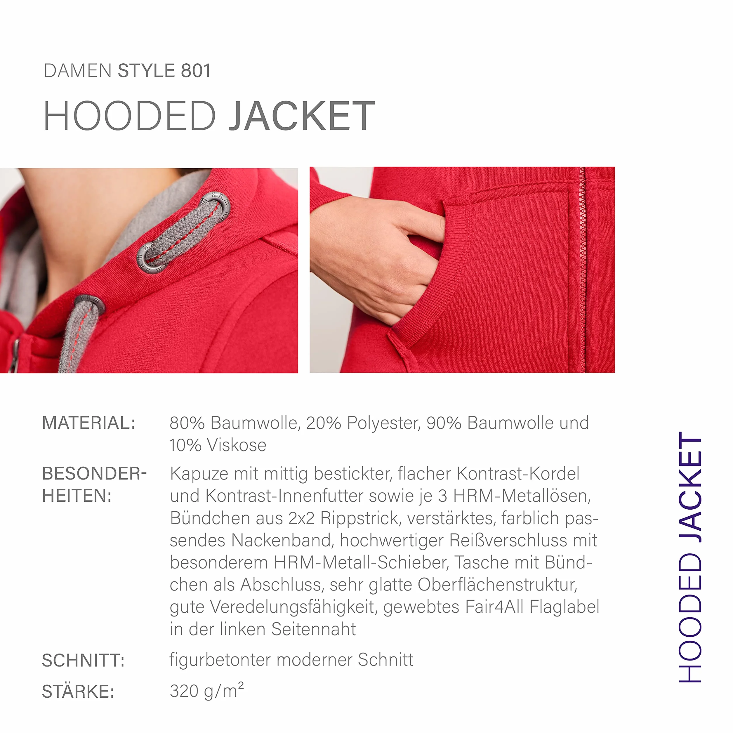 HRM Bluza z kapturem Kobiety Jacket F