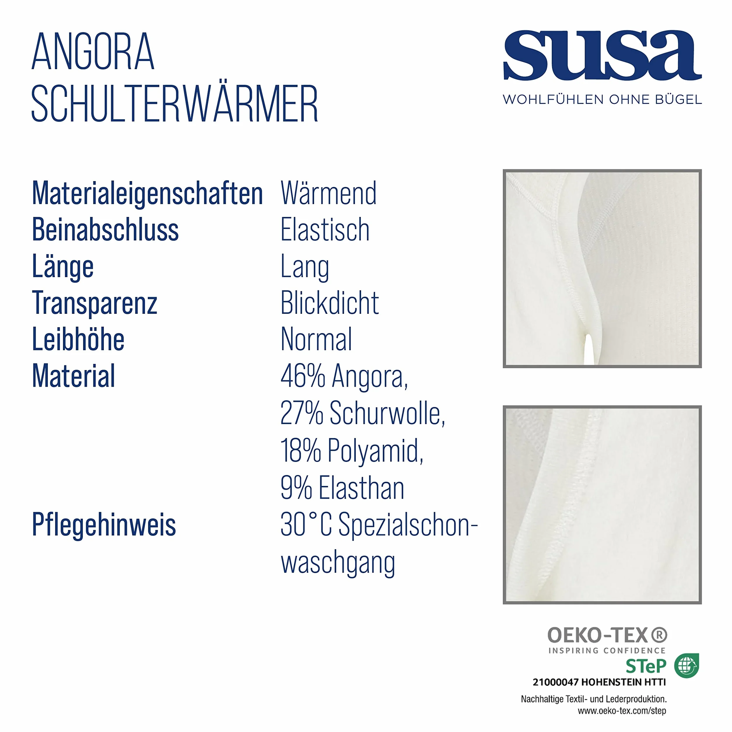Susa Kamizelka Kobiety Unisex Angora Schulterwärmer S8100160