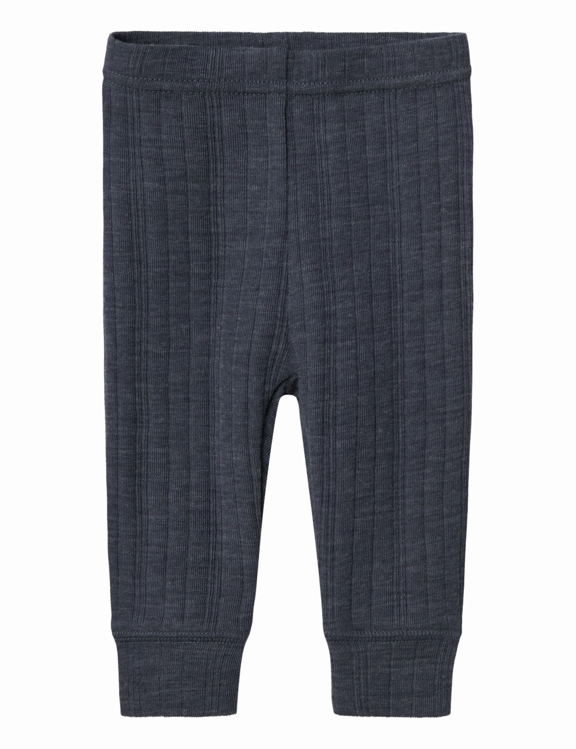 NAME IT Nbmwang Wool Needle Longjohn Solid Noos - spodnie piżamowe Niemowlęta - chłopcy