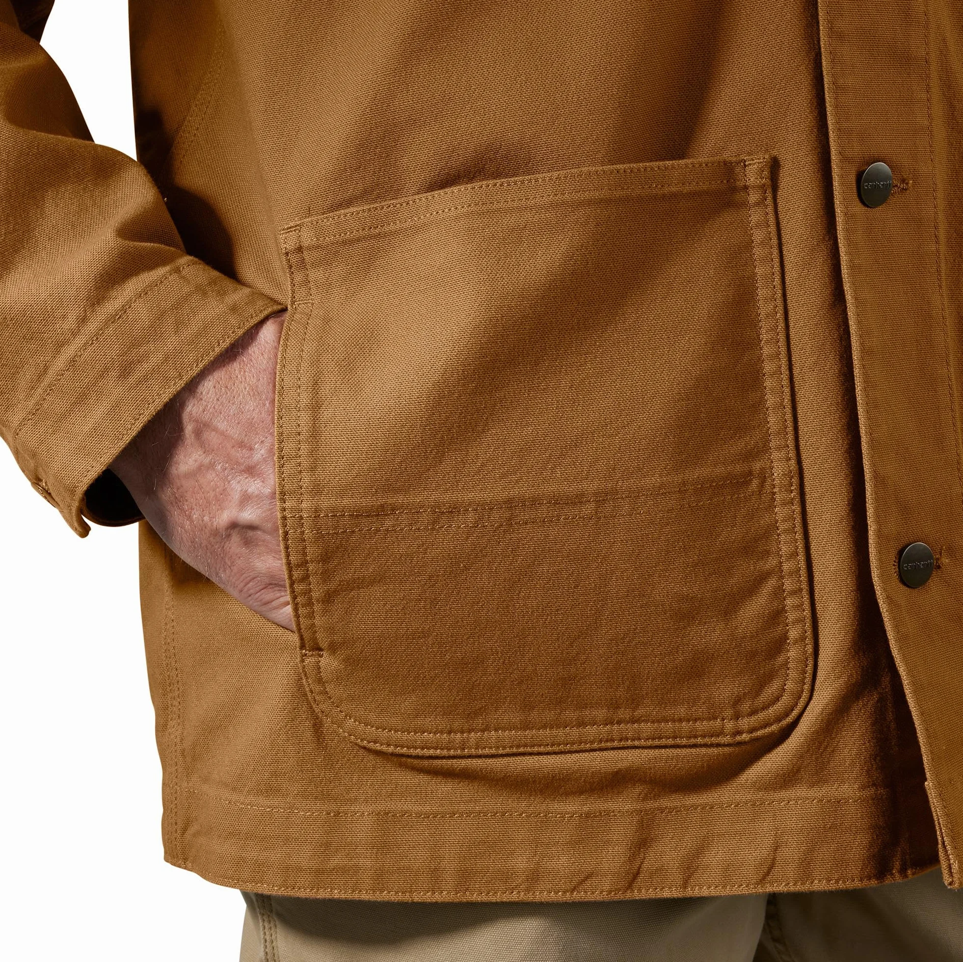Carhartt Męski płaszcz 106675 Rugged Flex Duck Loose Fit Chore