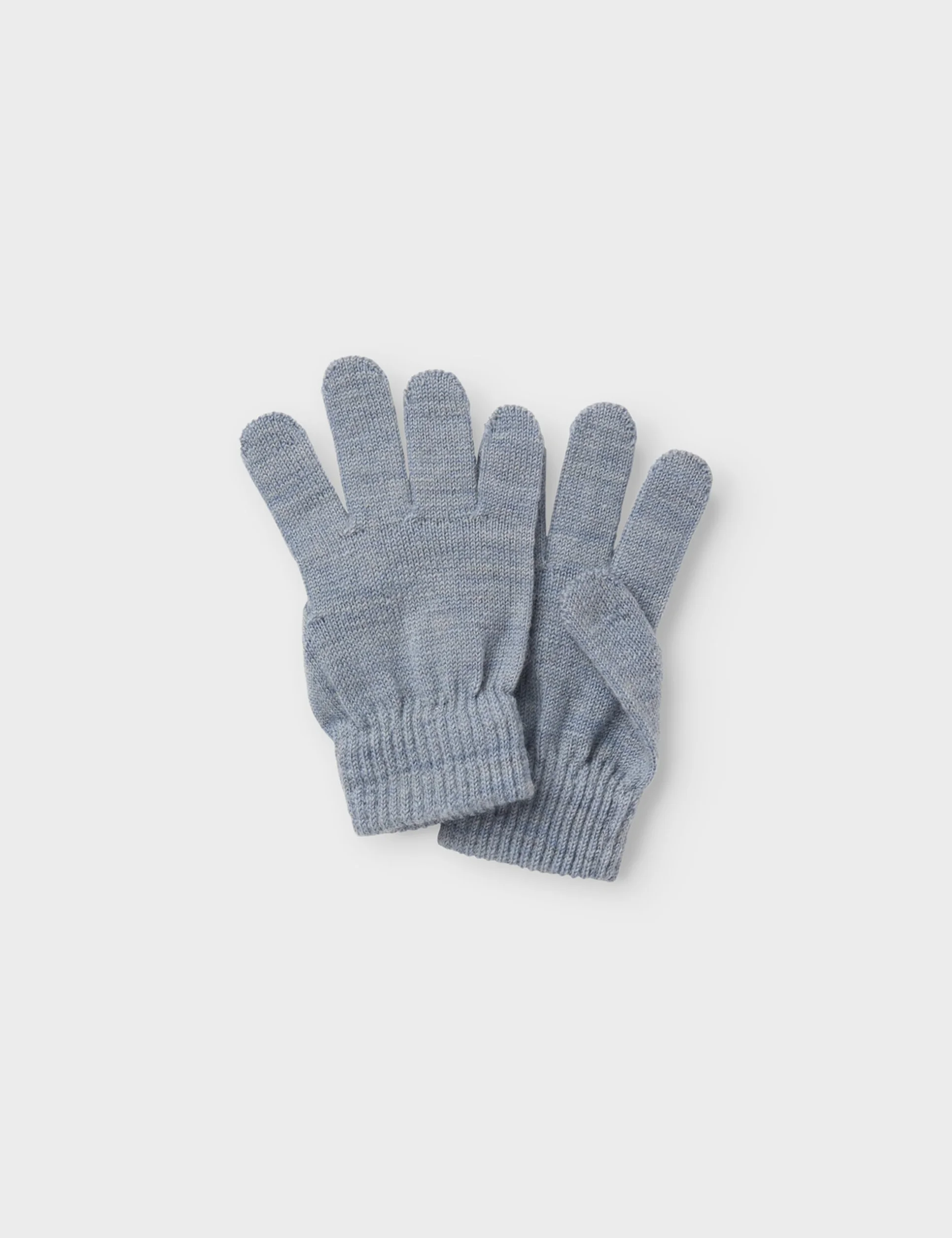 NAME IT Nkmwholla rękawice chłopięce Wool Gloves, szary, 7