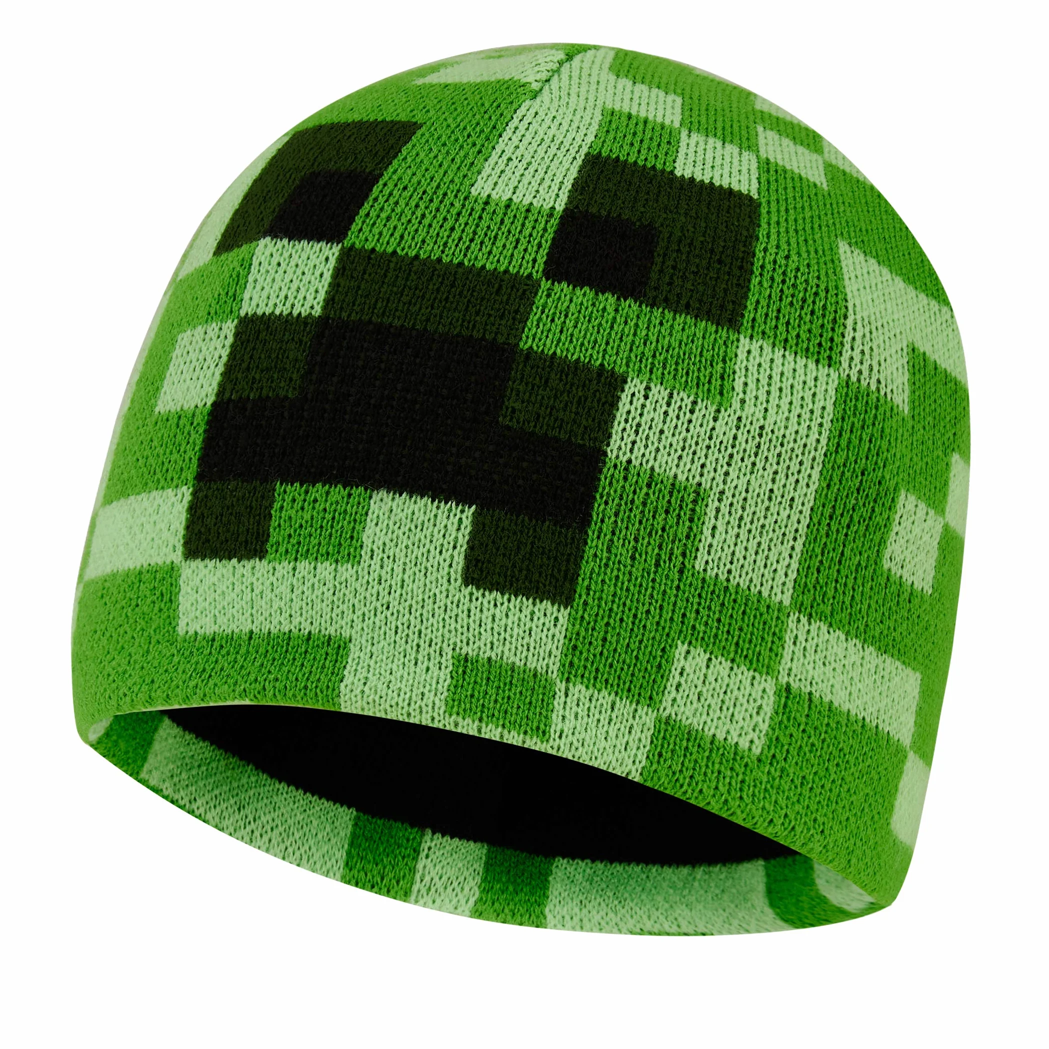 Minecraft Chłopcy Czapka czapki i rękawiczki ustawione dla chłopców i dziewcząt, Jeden Rozmiar Czapka S/M