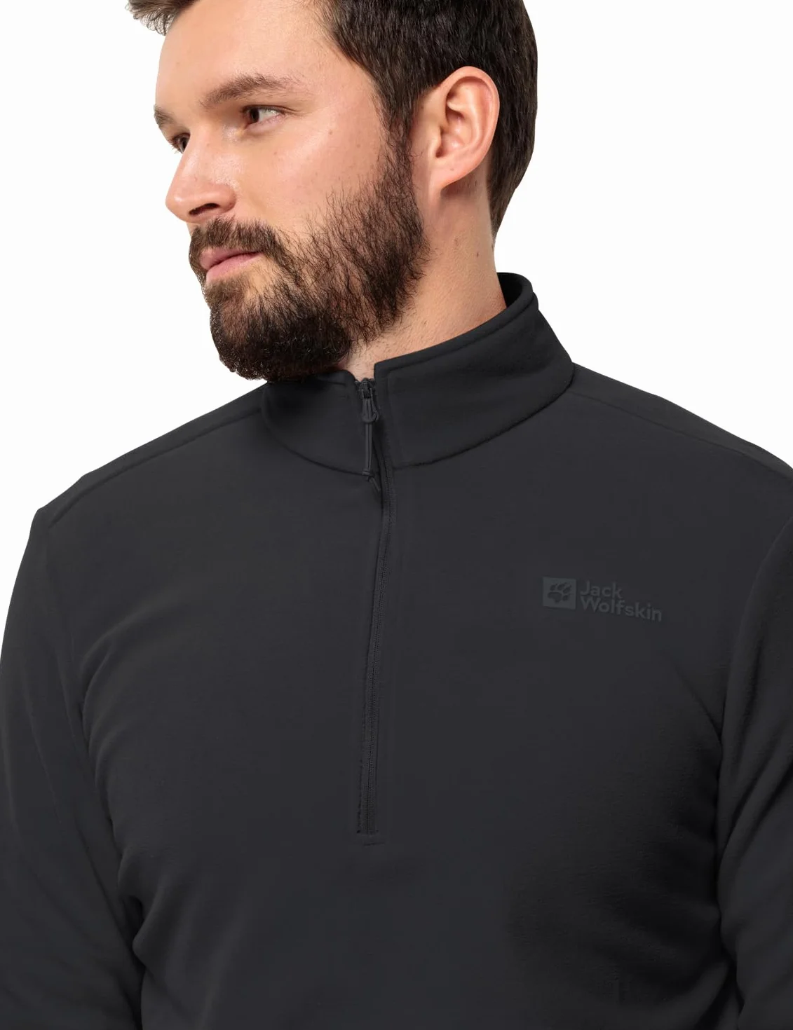 Jack Wolfskin Męski sweter Taunus Hz, czarny, 3XL (DE)