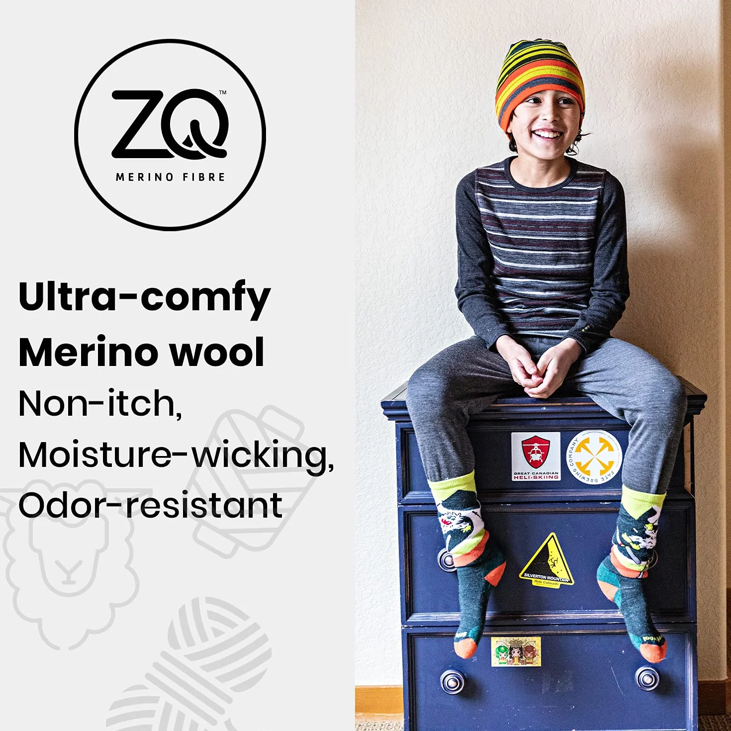 Smartwool Dziecięce skarpety narciarskie z poduszką OTC Uniseks - dzieci Kids' Ski Light Cushion Otc Socks (1 w zestawie)