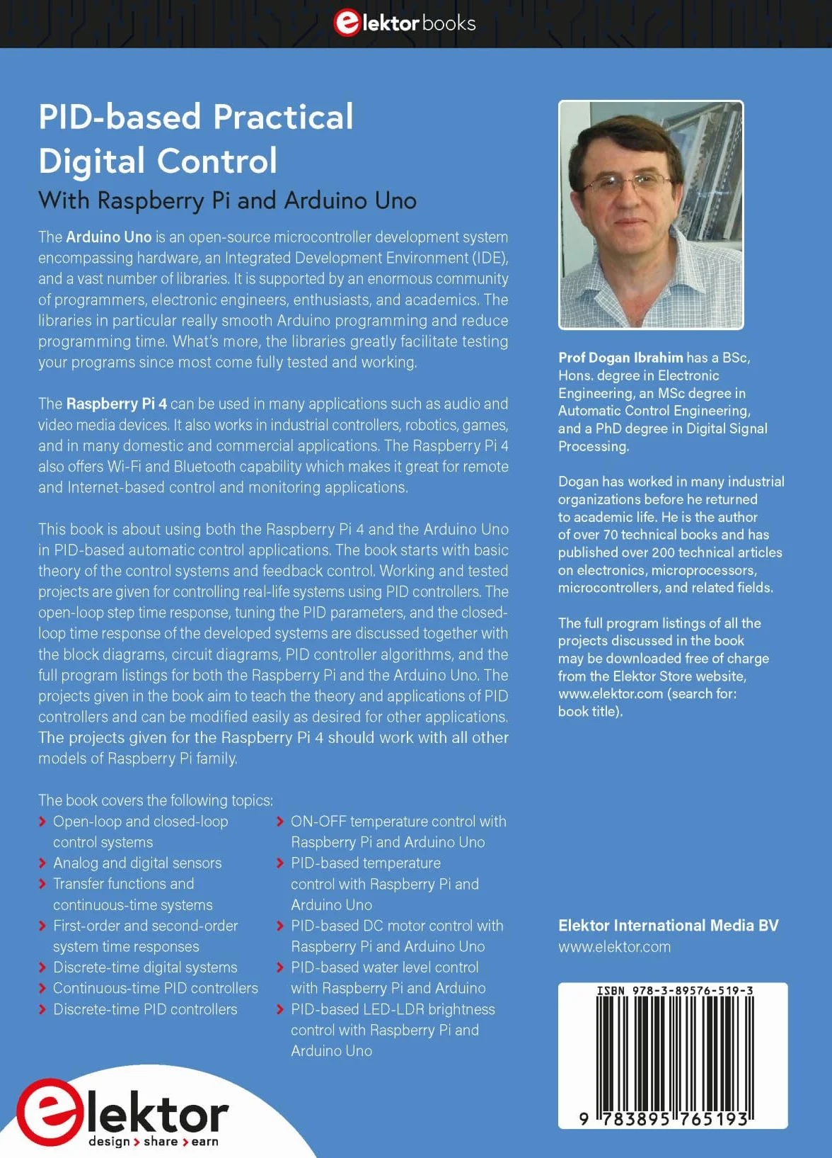 PID-based Practical Digital Control with Raspberry Pi and Arduino Uno: Raspberry Pi and Arduino Uno