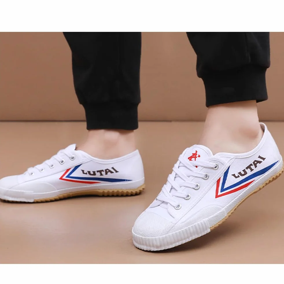 Buty do sztuk walki Unisex Tai-Chi Sneakers Shaolin Monk Buty do sztuk walki Moda Qigong Trainerss,White,40 EU