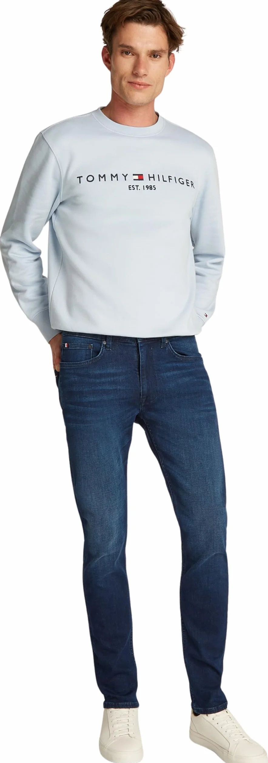 Tommy Hilfiger Core Bleecker Deep Blue Mw0mw39042 - Smukły Mężczyźni