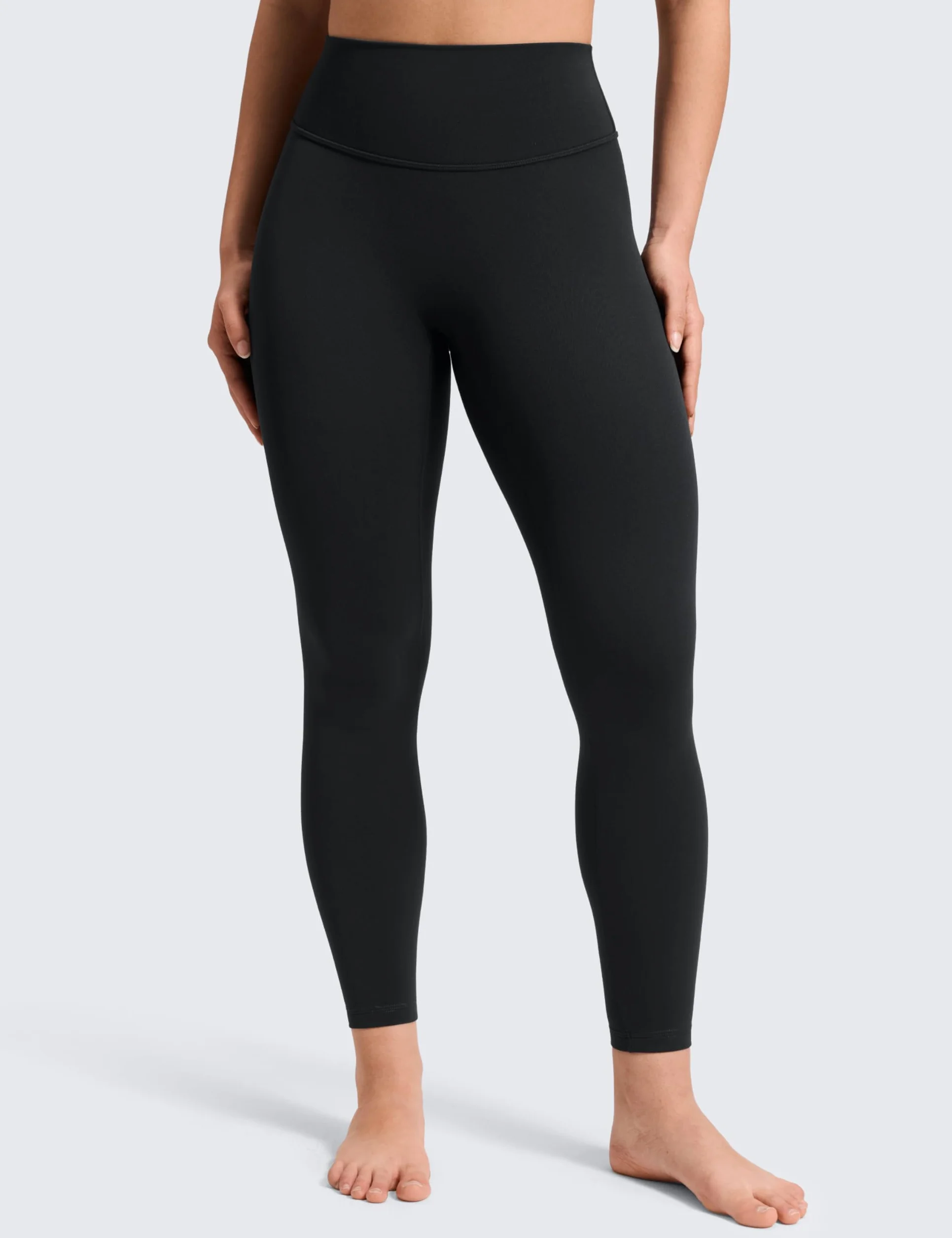 CRZ YOGA Legginsy Secretsculpt Minor bez szwów z przodu 25" - Softretch, damskie spodnie do jogi z wysokim stanem maślane miękkie podnoszące pośladki