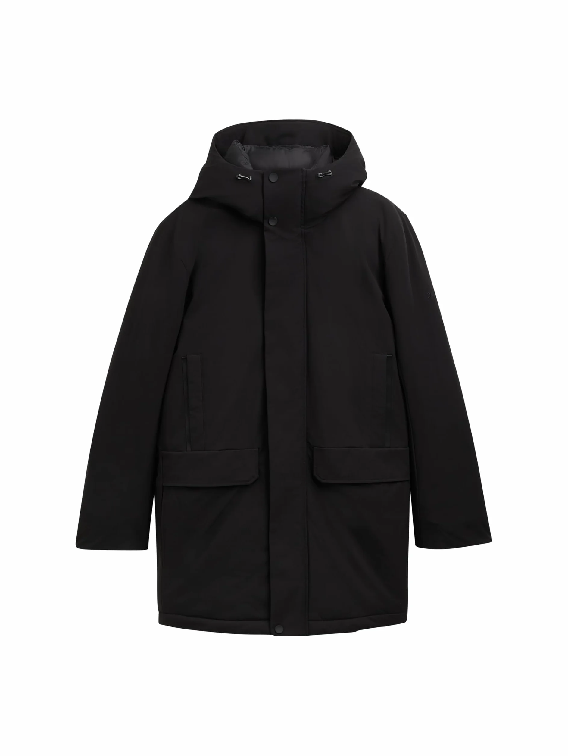 TOM TAILOR Denim Technical płaszcz zimowy z kapturem Mężczyźni 1041349