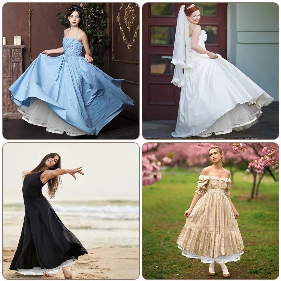 Damska spódnica, spódnica z lat 50-tych w stylu vintage tiulowa rockabilly petticoat elastyczna talia, spódnica w stylu retro tutu damska retro lata 80-te przyjęcie Halloween karnawał kostium na