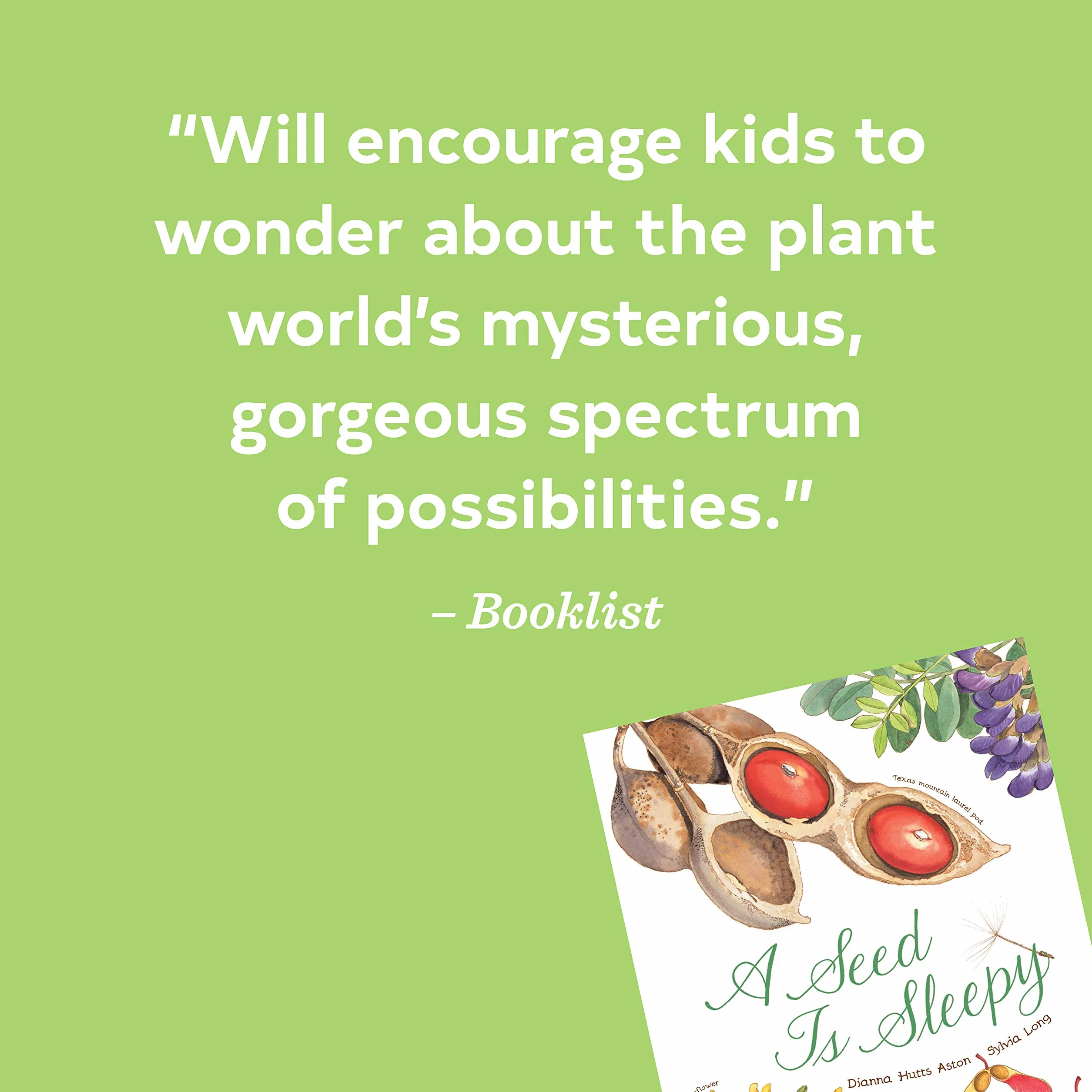 A Seed Is Sleepy: (Nature Books for Kids, Environmental Science for Kids) (Sylvia Long)