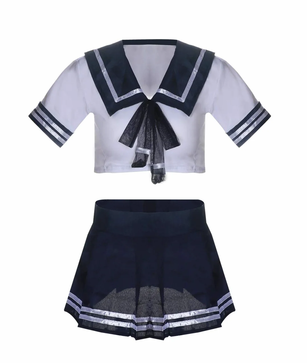 Damska niegrzeczna uczennica strój japońskie anime kostium marynarza cosplay zestaw bielizny z pończochami