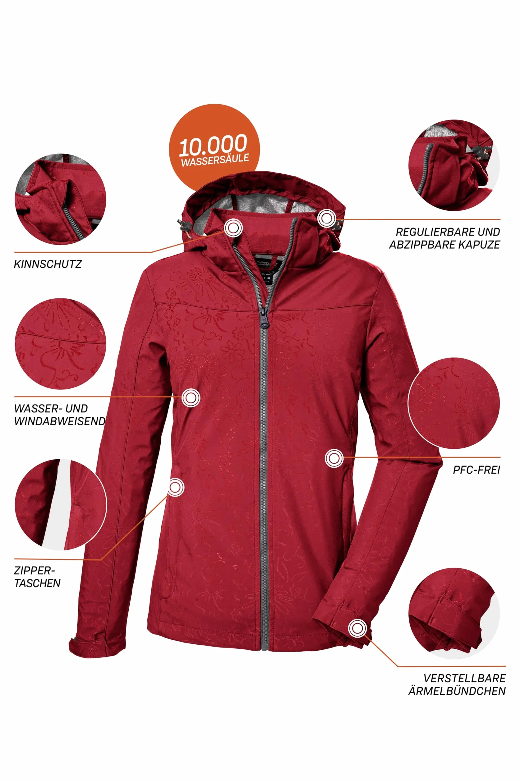 Killtec Kurtka typu softshell/kurtka outdoorowa z odpinanym kapturem Women´s Kos 40 Wmn Sftshll Jckt