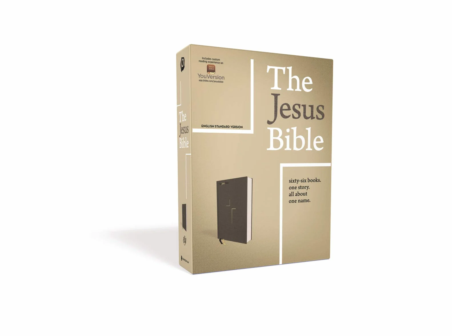 The Jesus Bible, ESV Edition, Cloth Over Board, Grey: English Standard Version, Charcoal, Cloth over Board