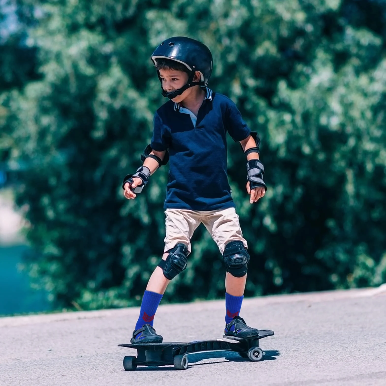 HYCLES 6 par dziecięcych skarpet do koszykówki, skarpety sportowe, bawełna, oddychające skarpety do biegania dla chłopców i dziewczynek, skarpety do piłki nożnej, rugby, tenisa, 6-16 lat