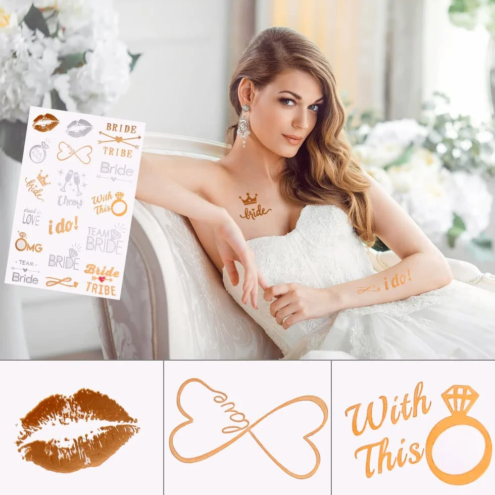 Aomig Bride to Be JGA dekoracyjna szarfa zestaw 4 szt. Team Bride szarfa na wieczór panieński, fotografia ślubna, korona urodzinowa, dla dziewcząt, welon, tiara, wieczór panieński, opaska na czoło w