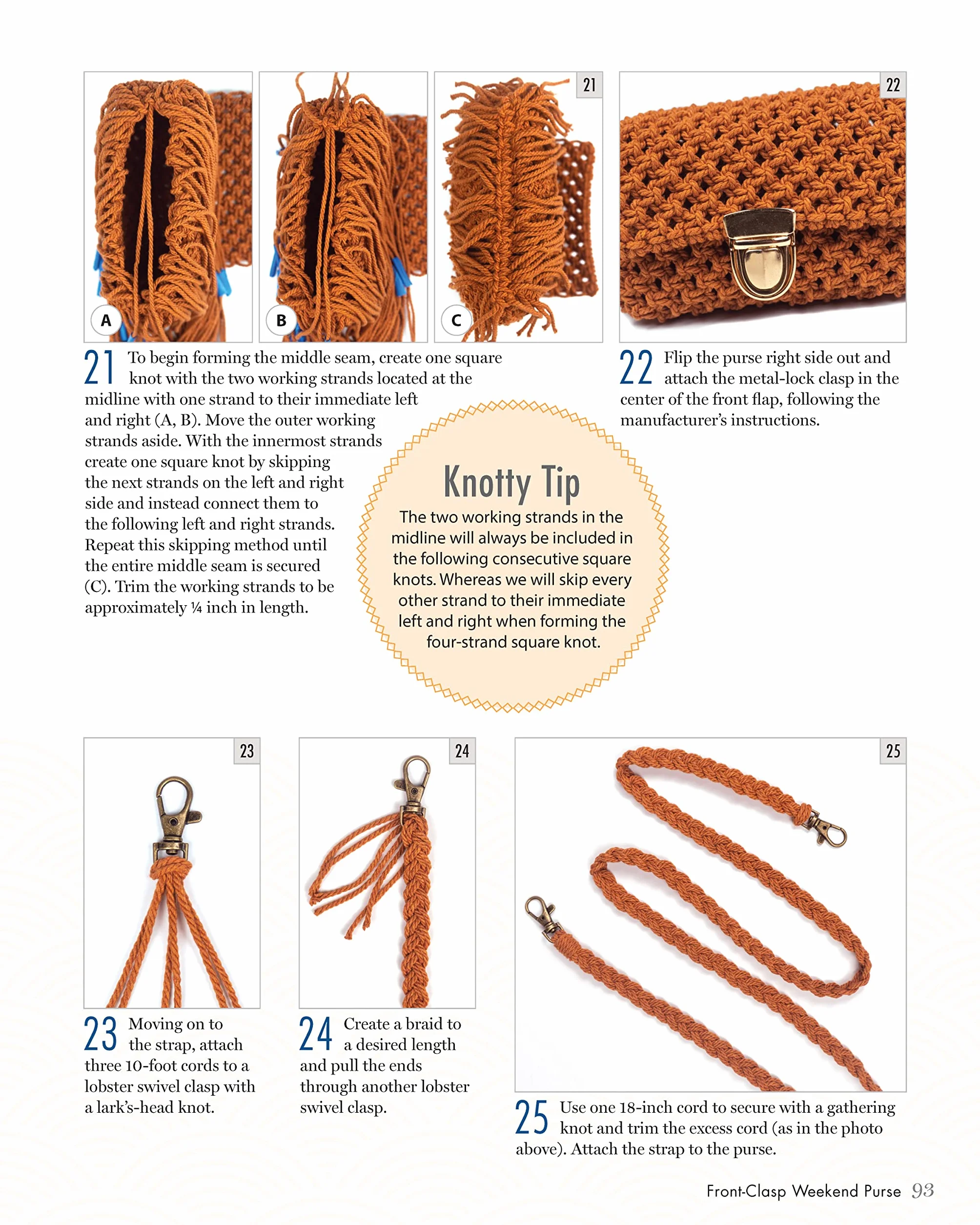 Knotting Natural Bags & Belts: 18 Beautiful, Easy-To-Make Macramé Projects