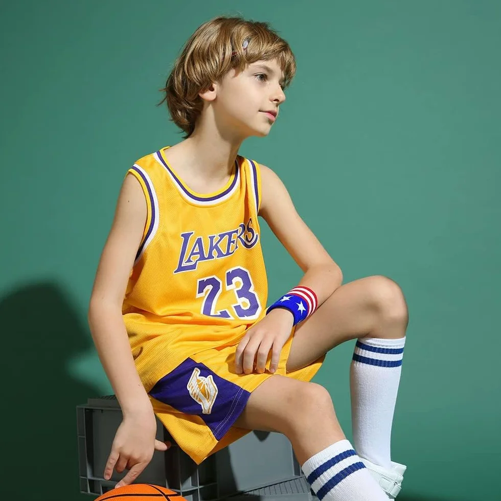 DaceStar Completo Basket Bambino,Completo Basket Ragazzo 2 Pezzi,Maglia Completino Basket Bambino Popolare,Maglia Basket Bambino, Completi Basket Ragazzo 4 5 6 8 10 12 anni