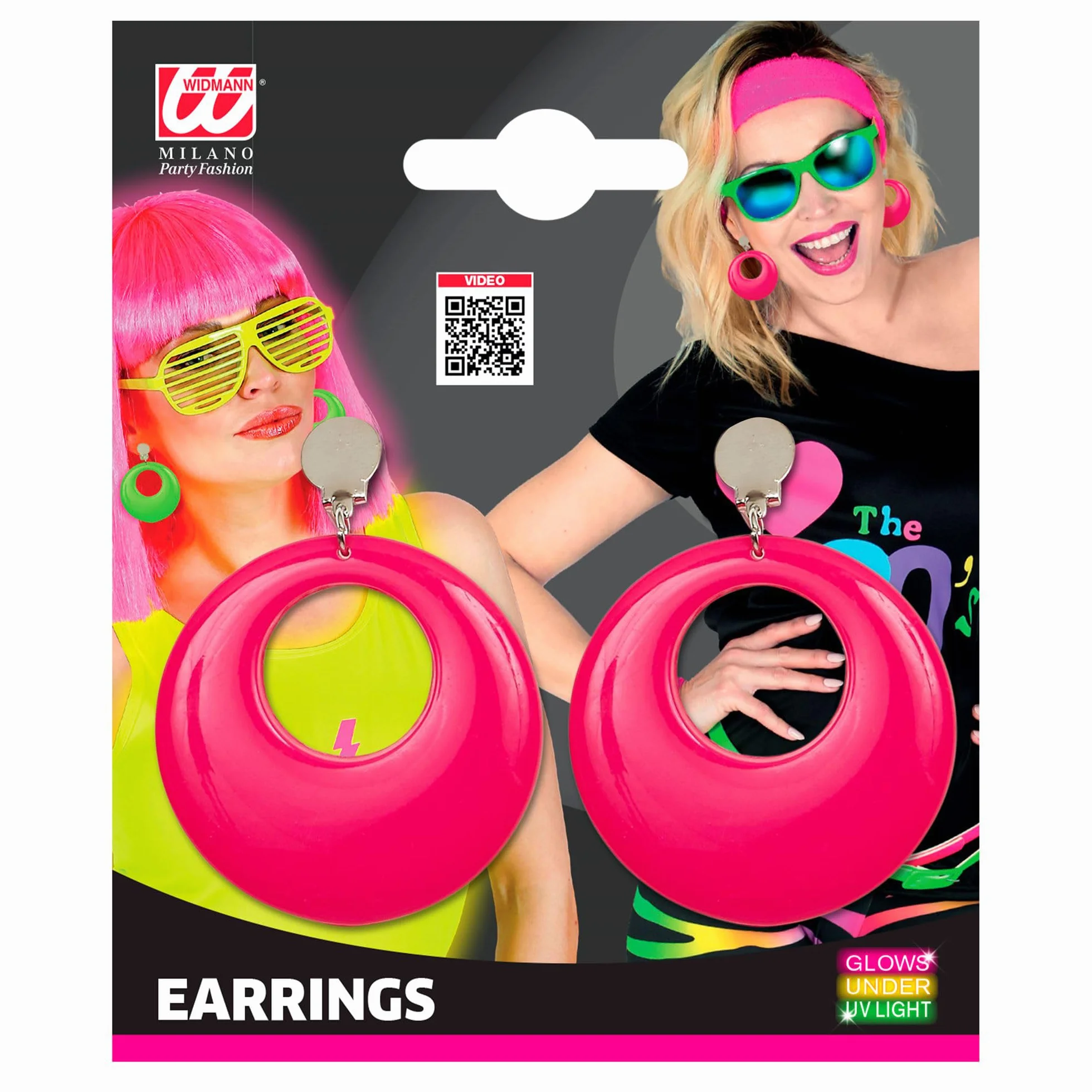 W WIDMANN MILANO Party Fashion - kolczyki, neonowe kolory, biżuteria, na imprezę tematyczną w stylu lat 80.