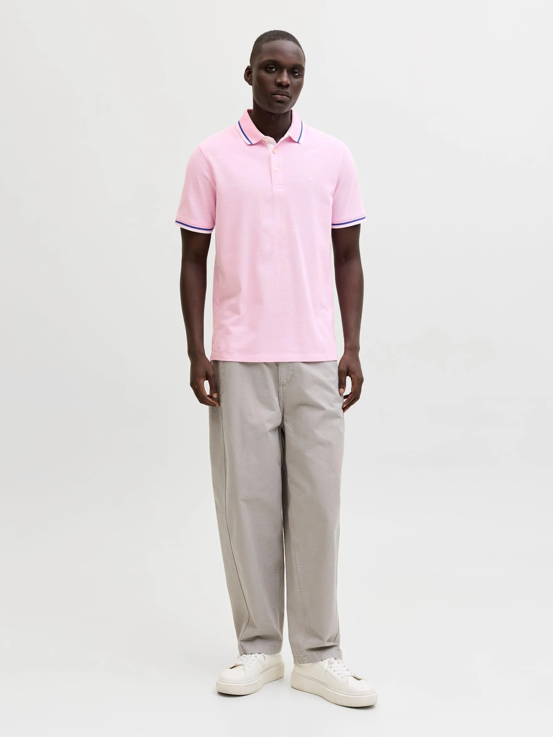 JACK & JONES Jjepaulos Polo Ss Noos, pryzm Pink, L