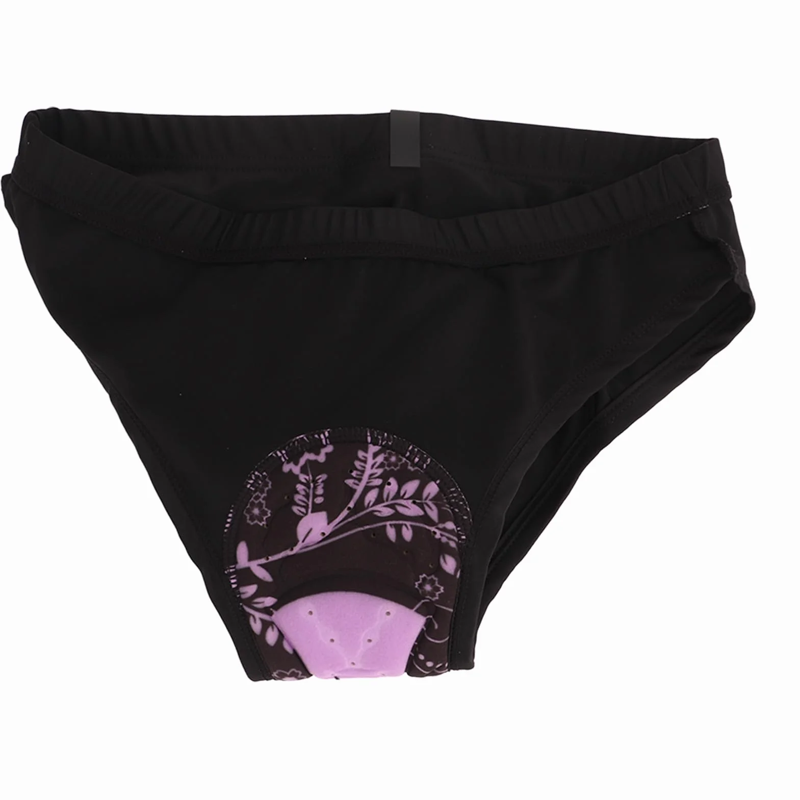 Oddychająca Damska Bielizna Rowerowa z amortyzacją 3D Wyściełane Spodenki Rowerowe Bielizna Czarna (2XL)