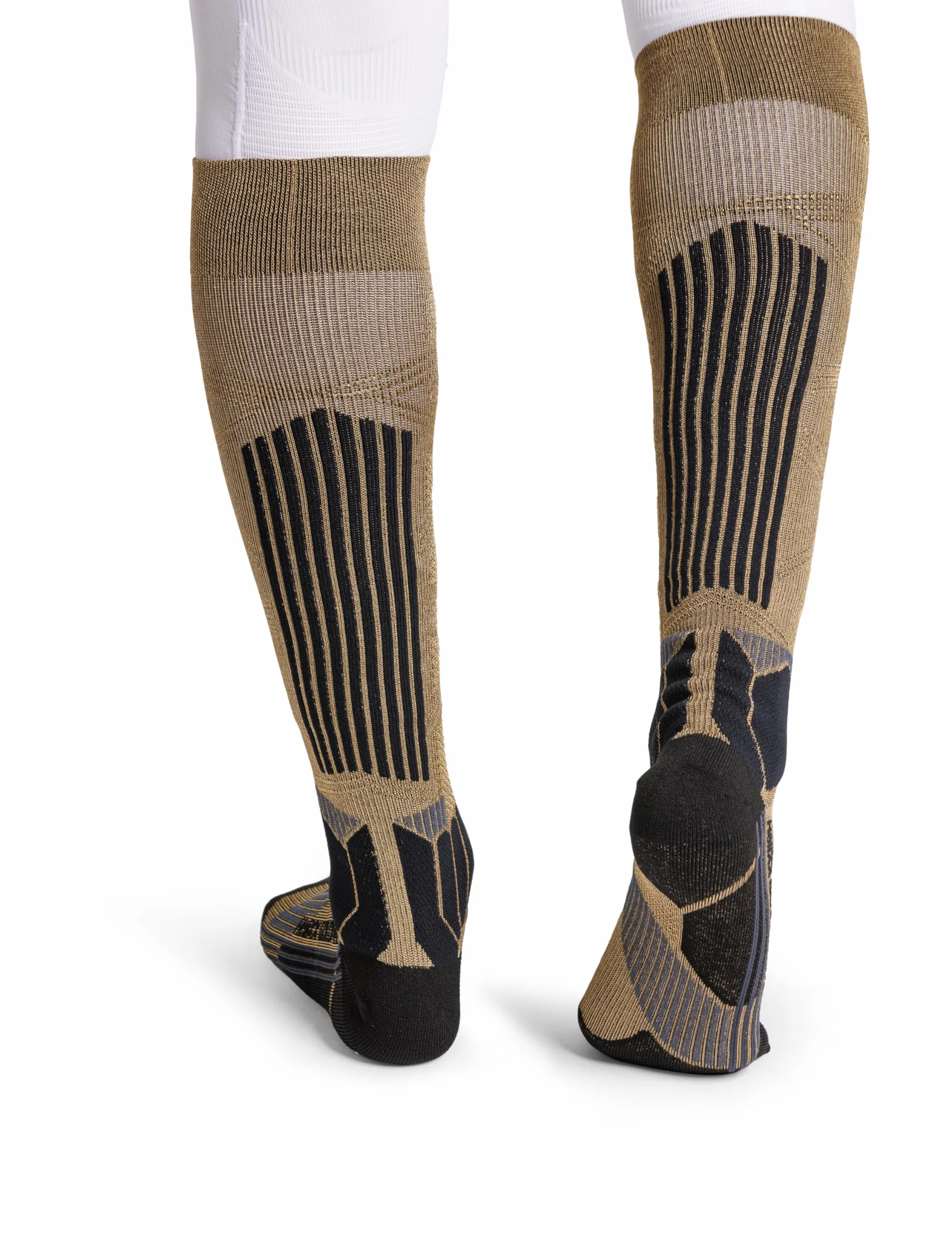 X-Socks Helixx Gold 4.0 Womens Special Edition Black and Gold - wysokowydajne skarpety do sportów zimowych zapewniające zwiększony komfort klimatyczny i wsparcie mięśni - Złoty/czarny, 39-40