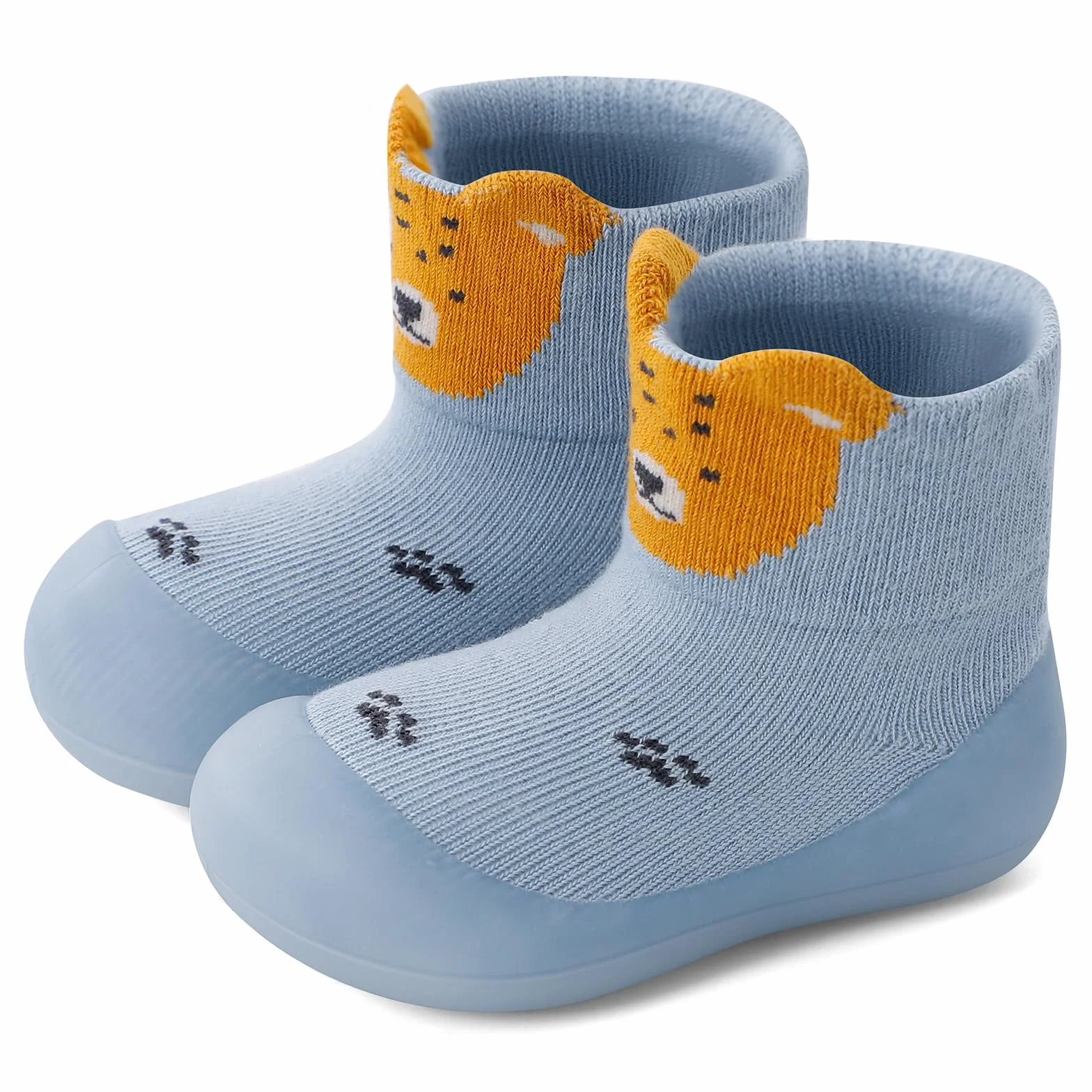MASOCIO Chłopięce dziewczęce skarpety buty dziecięce pierwsze buty do chodzenia miękka gumowa podeszwa antypoślizgowe skarpety buty
