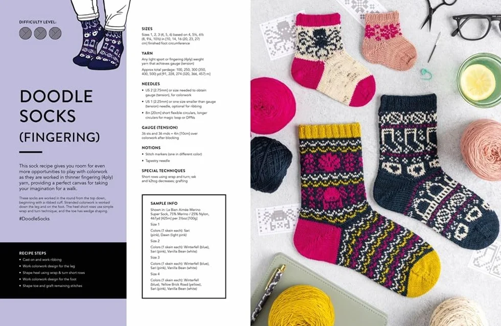 The Doodle Knit Directory: 200 Mix & Match Motifs and Patterns for Knitted Accessorie