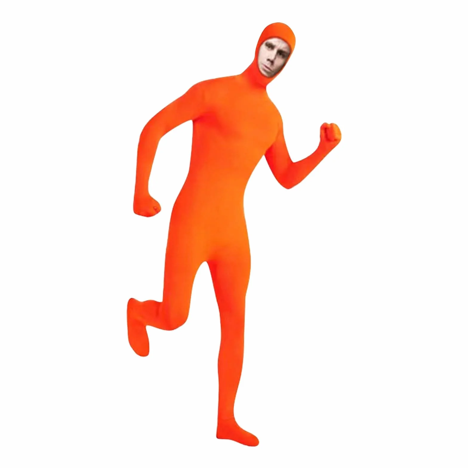 Niewidoczny kombinezon dla dorosłych, rozciągliwy trykot na Halloween, cosplay, ubrania, stroje, kostium na całe ciało, spandeks, otwarta twarz, body