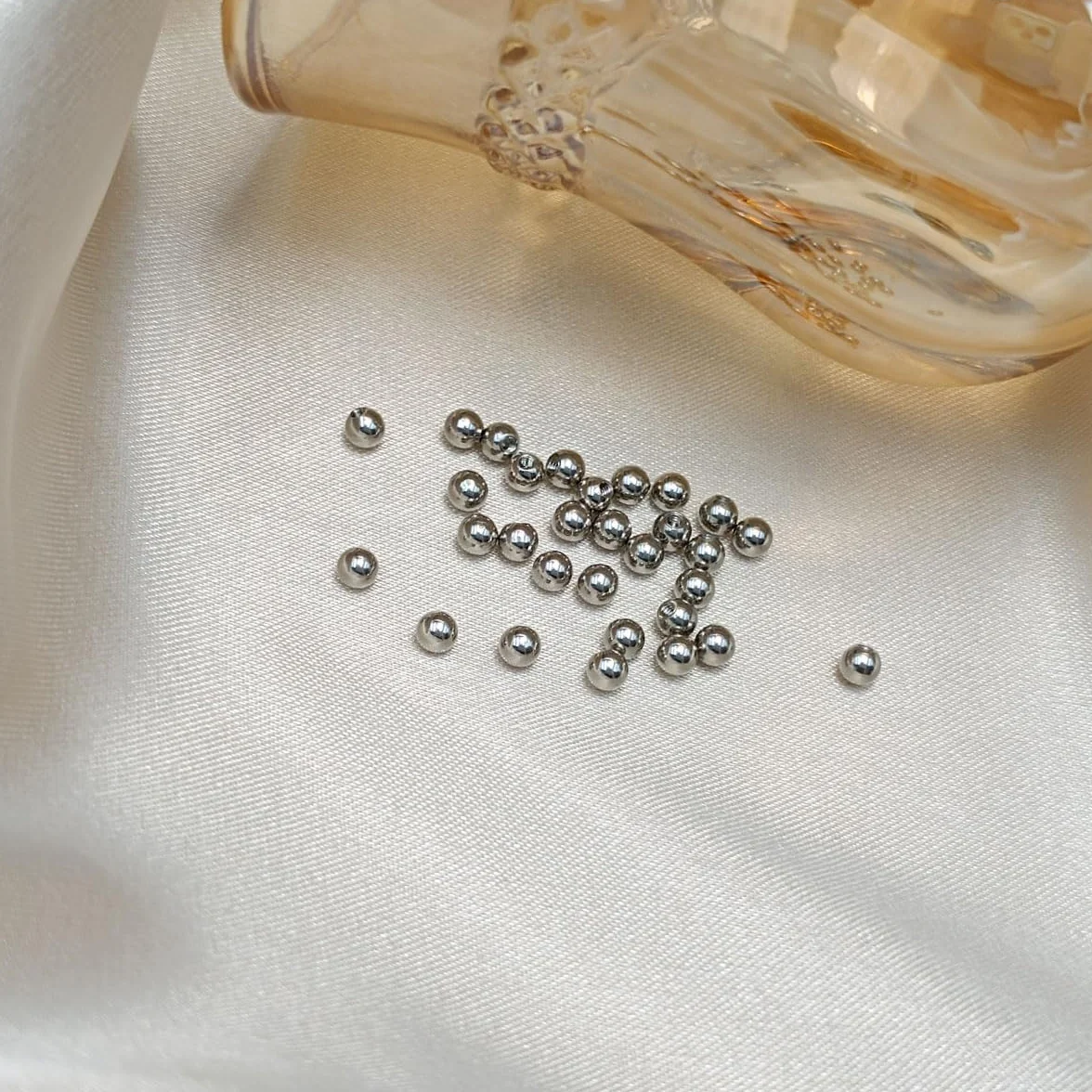 Kulki do piercingu, 30 sztuk, 3 mm, srebrne, kulka zapasowa, stal chirurgiczna, gwint 1,2 mm, do piercingu nosa, wargi, brwi, helix