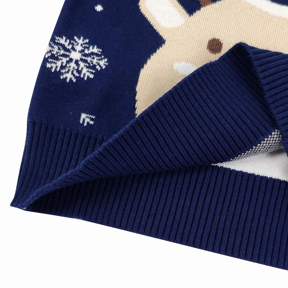 JiAmy Dziecięcy świąteczny sweter świąteczny sweter bluzy dla dziewczynek chłopców, J, 2 lat