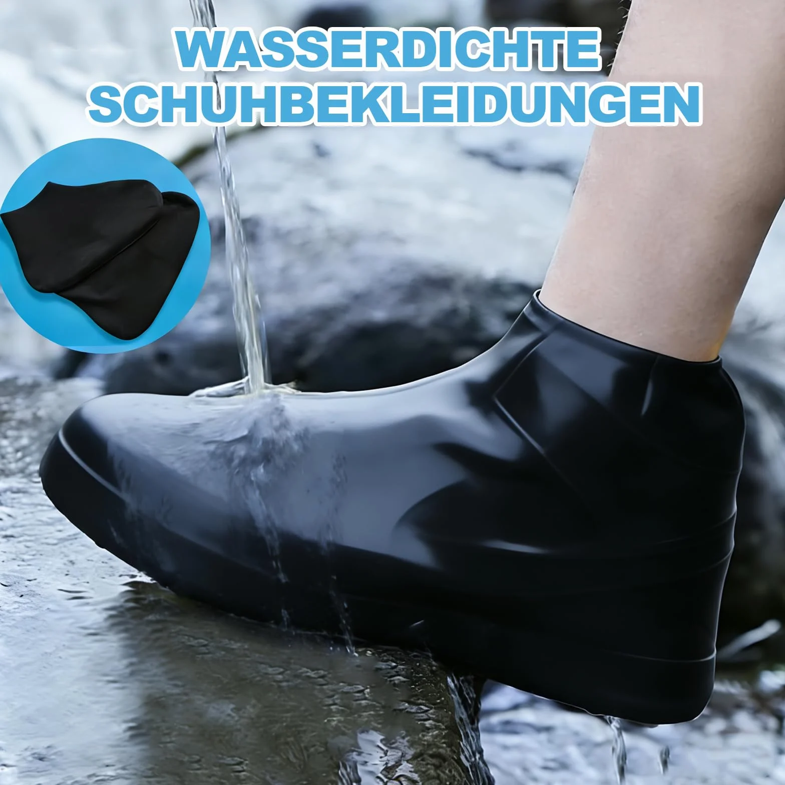 Ochraniacz na buty, 4 pary ochraniaczy na buty, wodoszczelne, przeciwdeszczowe ochraniacze na buty, przeciwdeszczowe, buty rowerowe, dla mężczyzn i kobiet