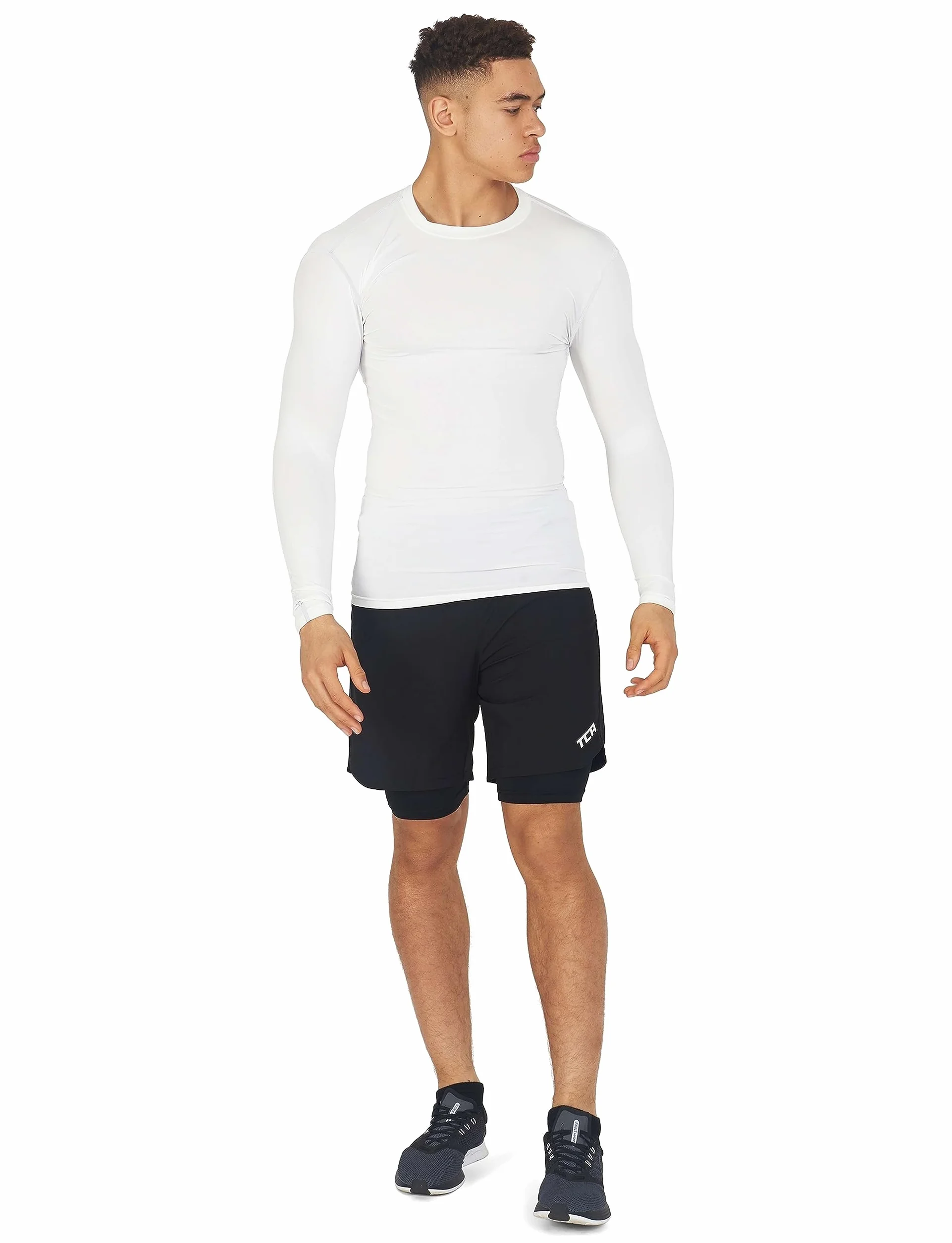 Męskie i Chłopięce Compression Koszulka podkoszulka z dlugim rekawem Base Layer - Crew Neck