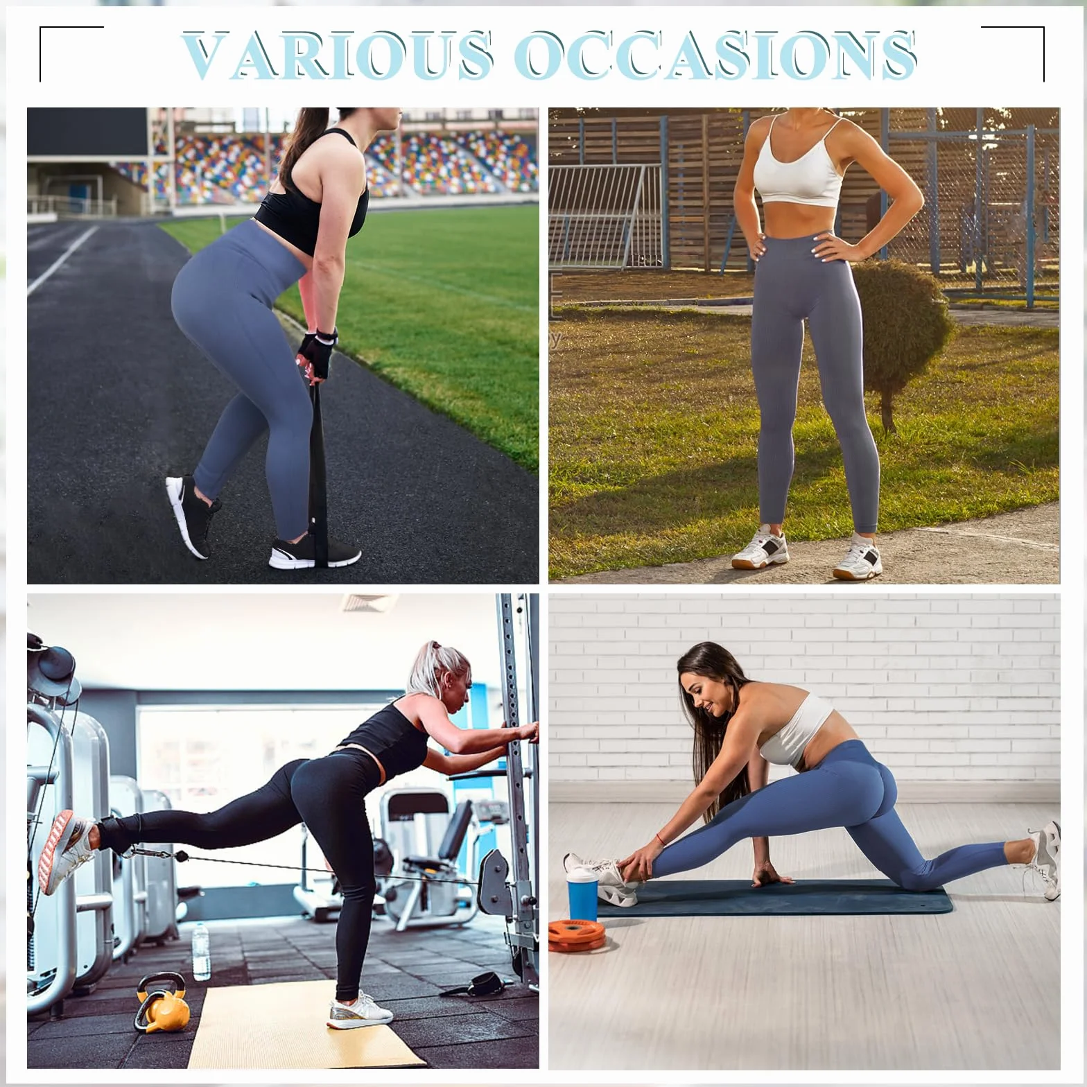 Booty Scrunch Butt sportowe legginsy damskie na siłownię, push up, wysoka talia, spodnie do jogi, nieprzejrzyste, bezszwowe, sportowe spodnie do fitnessu, joggingu, treningu