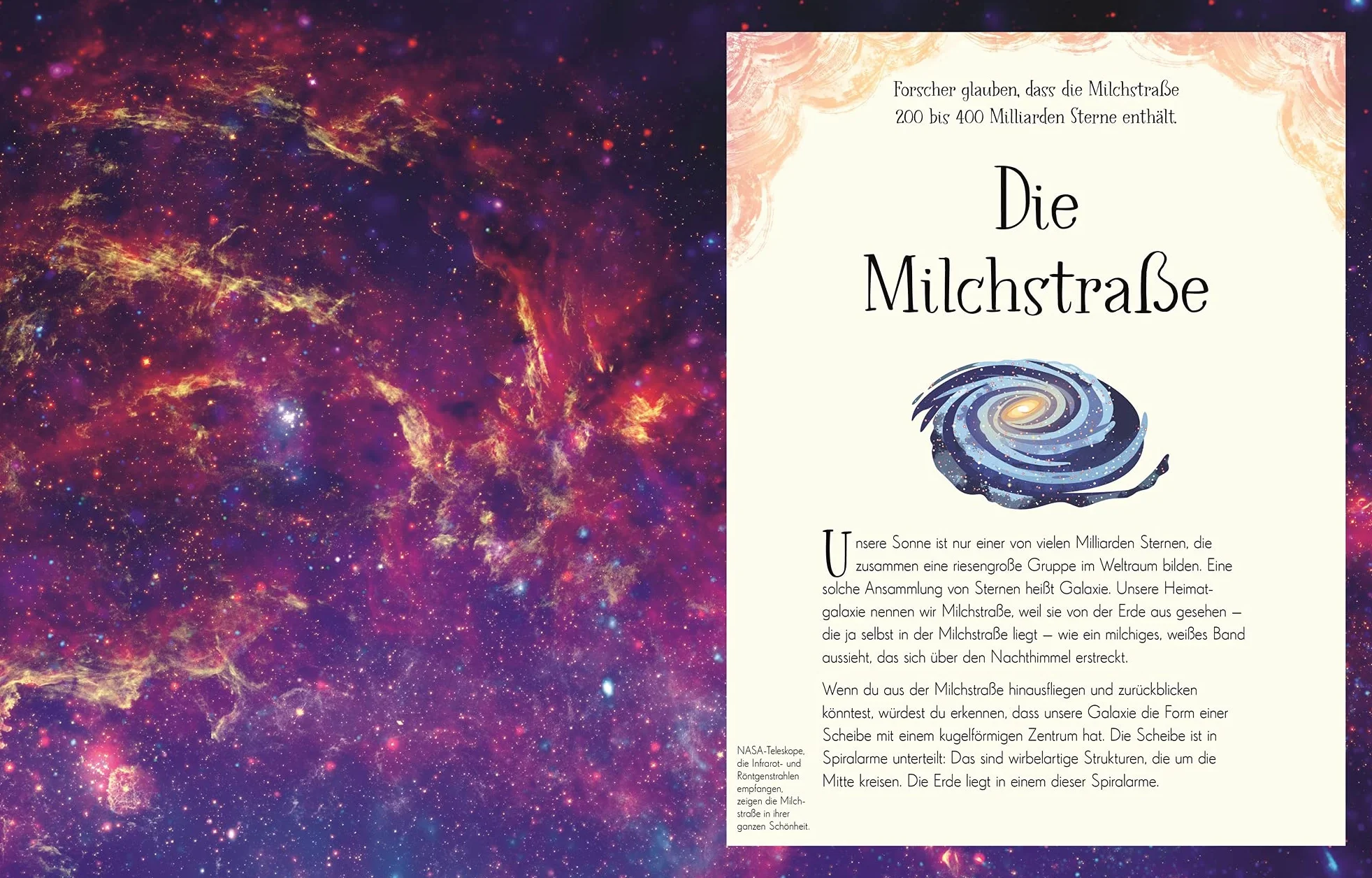 Wundervolle Welt der Sterne: Ein Weltall-Bilderbuch für die ganze Familie. Hochwertig ausgestattet mit Lesebändchen, Goldfolie und Goldschnitt. Für Kinder ab 8 Jahren