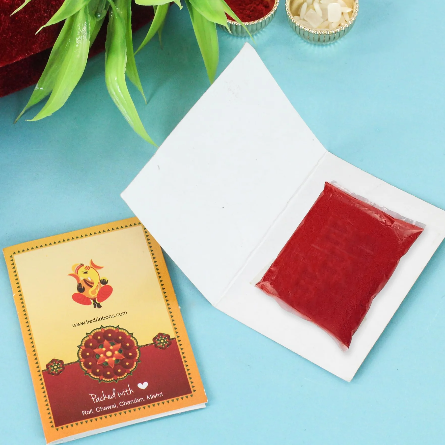 TIED RIBBONS Raksha Bandhan Rakhi for Brother Set of 2 Rakhi Set | Bhai Rakhi with Card | Roli Chawal Packet - Rakhi Bracelet for Brother Rakhi 2 Set | Rakhi for Bhaiya Bhai | Rakhi Thread