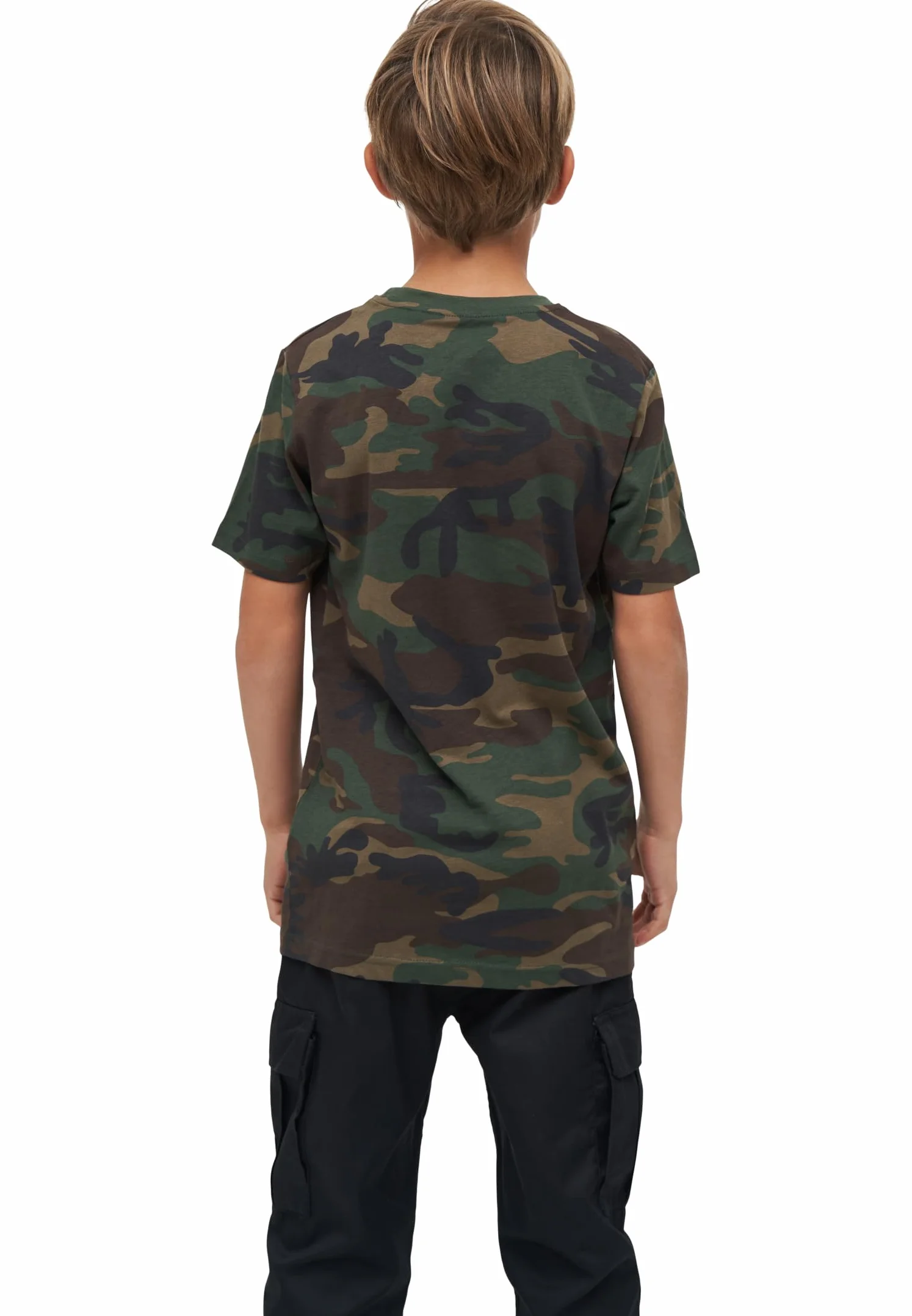 Brandit Army T-Shirt dzieci?cy Army Bundeswehry Shirt Kids BW PODKO?CIE Uni & CAMO, Woodland, 170-176