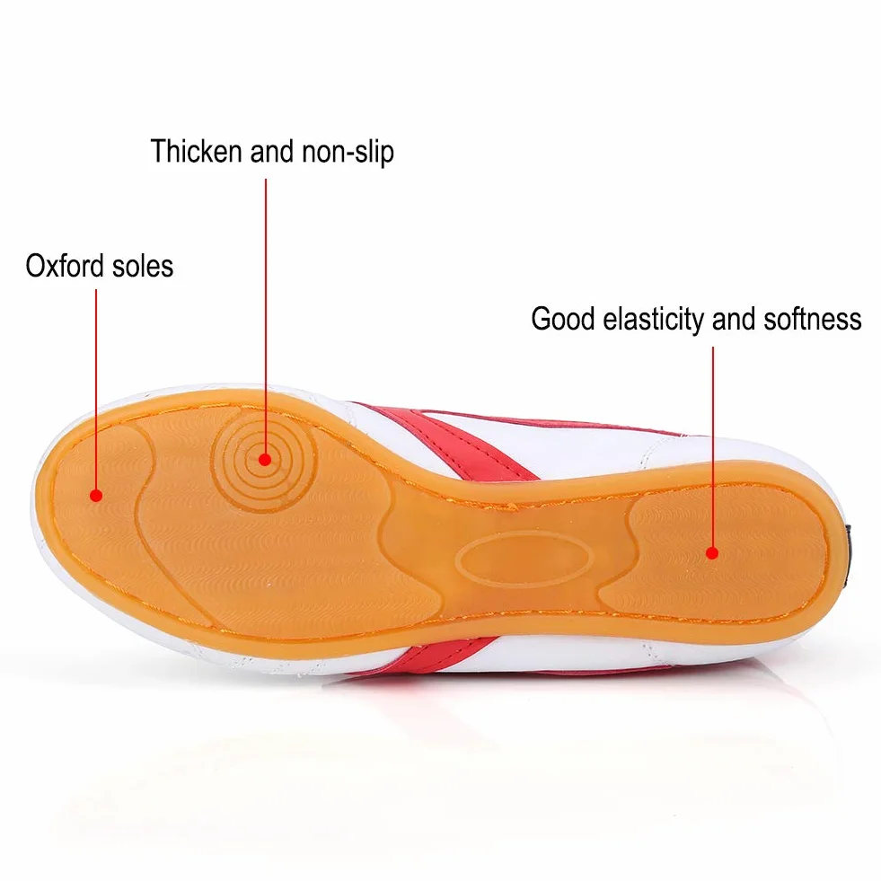 Regun Taekwondo Buty Taekwondo Unisex Boks Kung Fu Tai Chi Sport Buty gimnastyczne dla dzieci Dorosłych, kolorowe, 32 EU