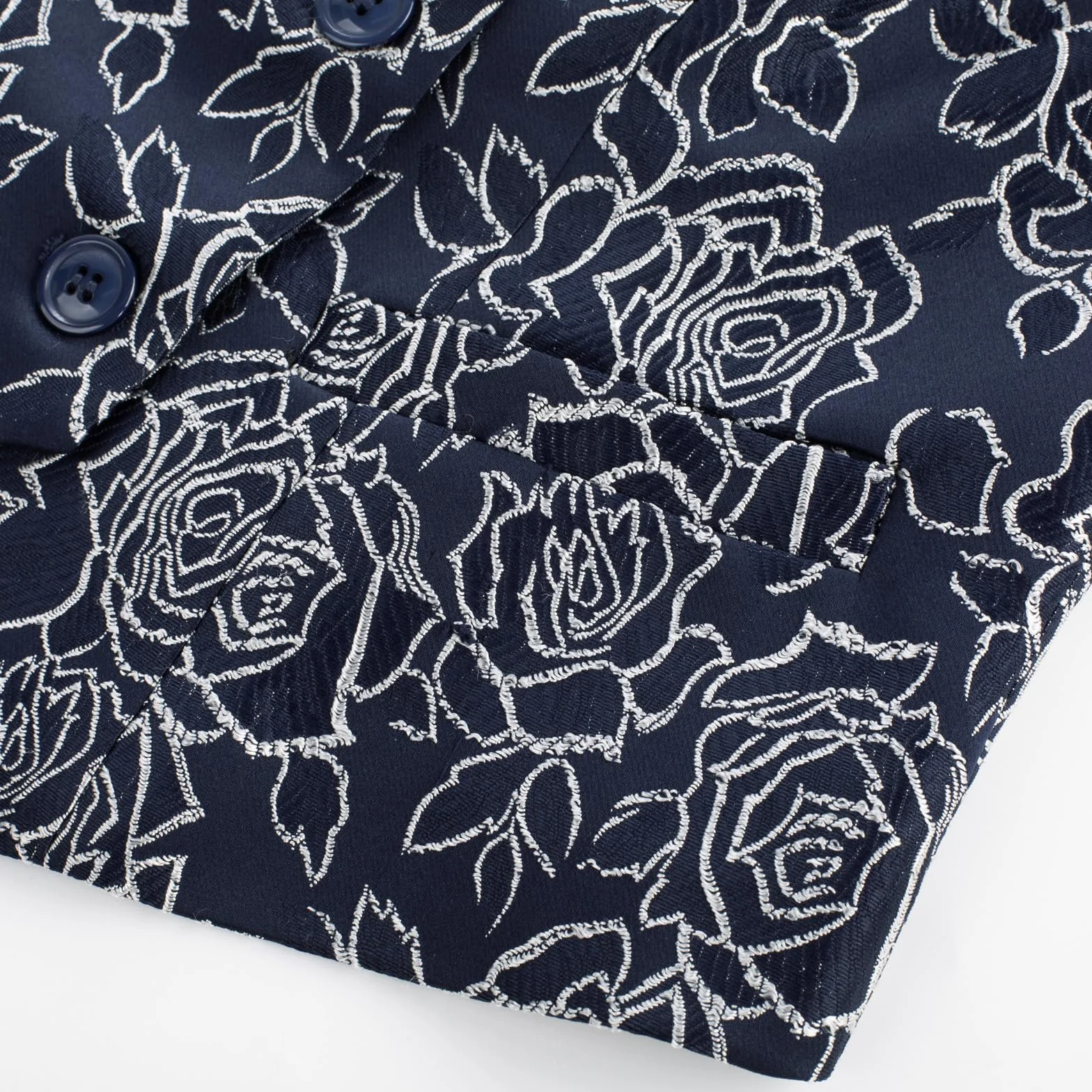 Belle Poque Damska kamizelka dwurzędowa w stylu vintage, głęboki dekolt w serek, poszetka, brzeg, kamizelka, płaszcz z 2 kieszeniami