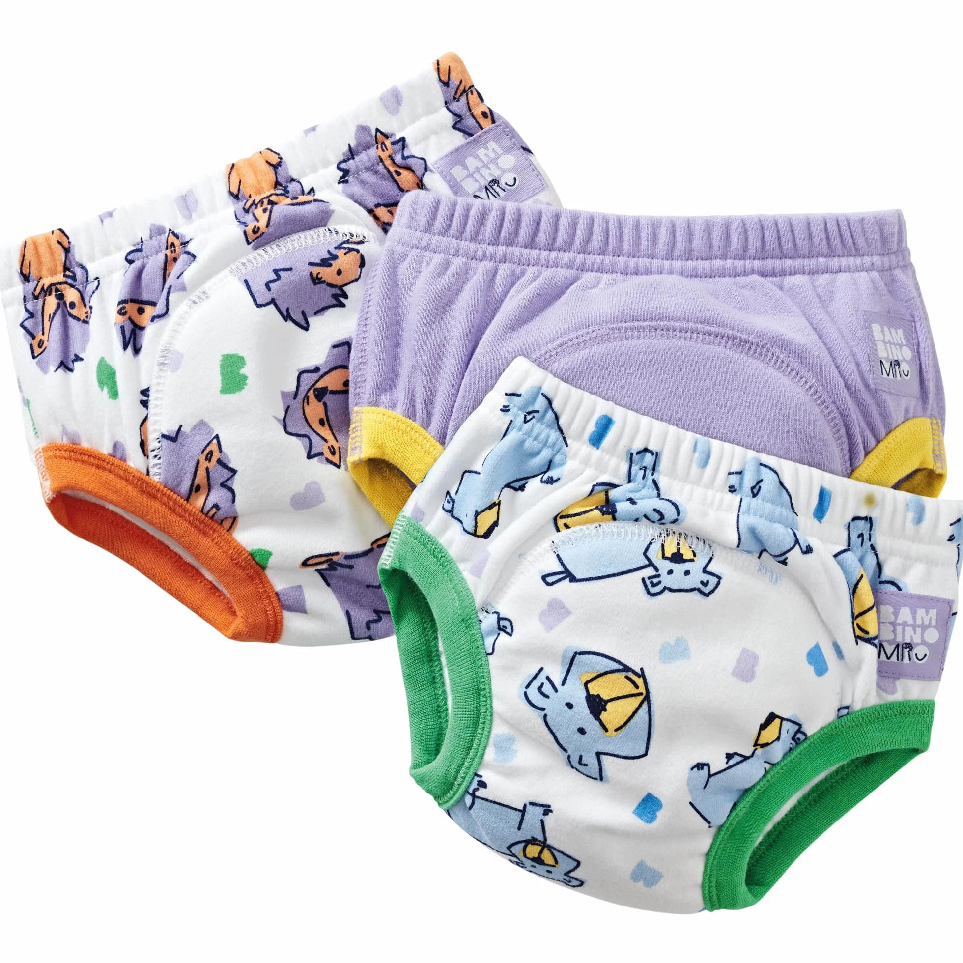 Bambino Mio Unisex dziecięce spodnie treningowe wielokrotnego użytku dla chłopców i dziewczynek, Odważne zwierzęta, jeden rozmiar