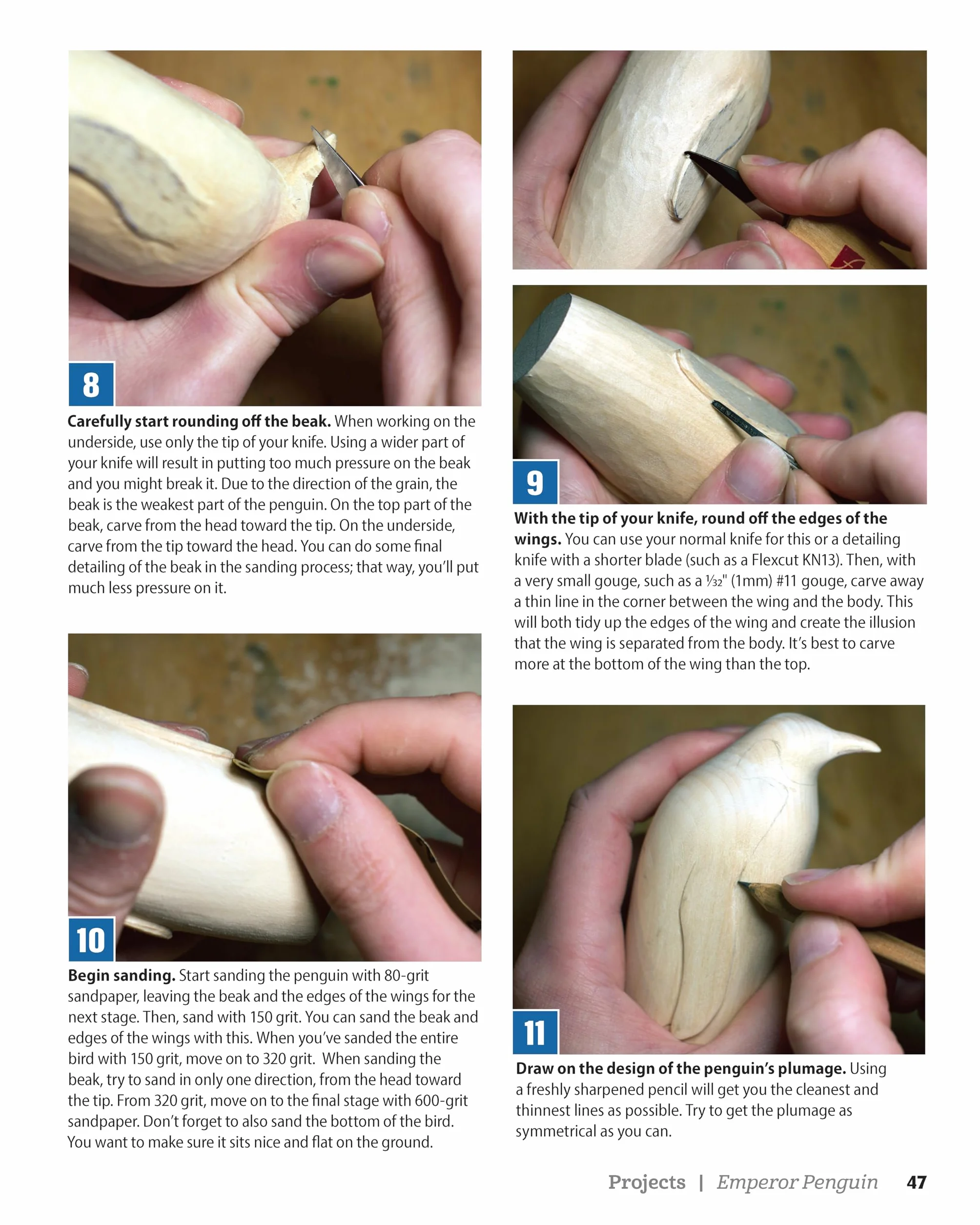 Easy Animal Carvings: Simple, Stylized, Step-By-Step Wolves, Whales, Birds, Bears, and More