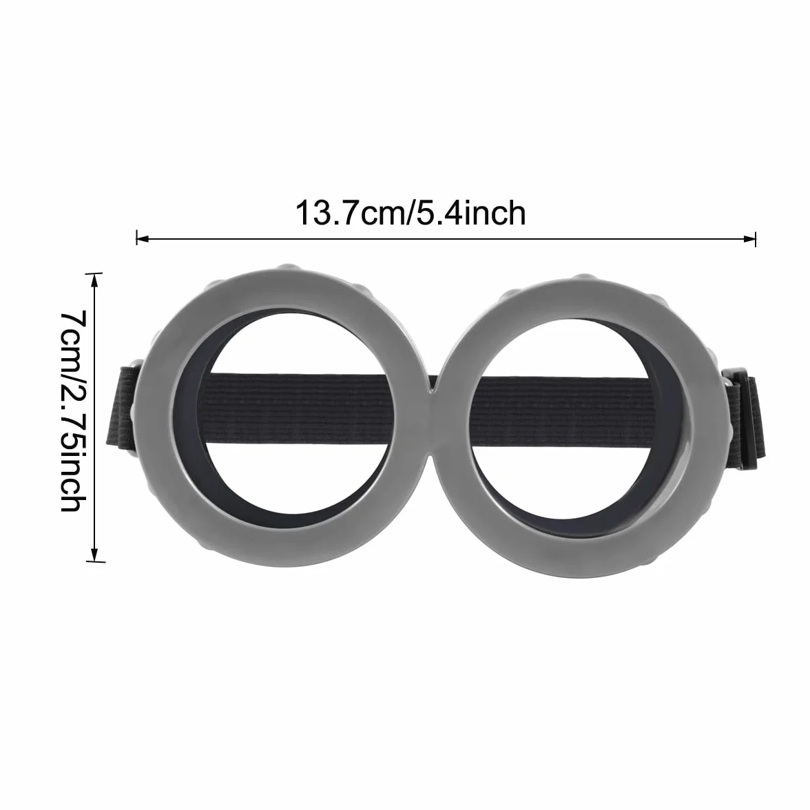 2-pak gogli na Halloween, steampunk, okulary z regulowanym paskiem, do kostiumu cosplay, jeden rozmiar, Gogle, rozmiar uniwersalny