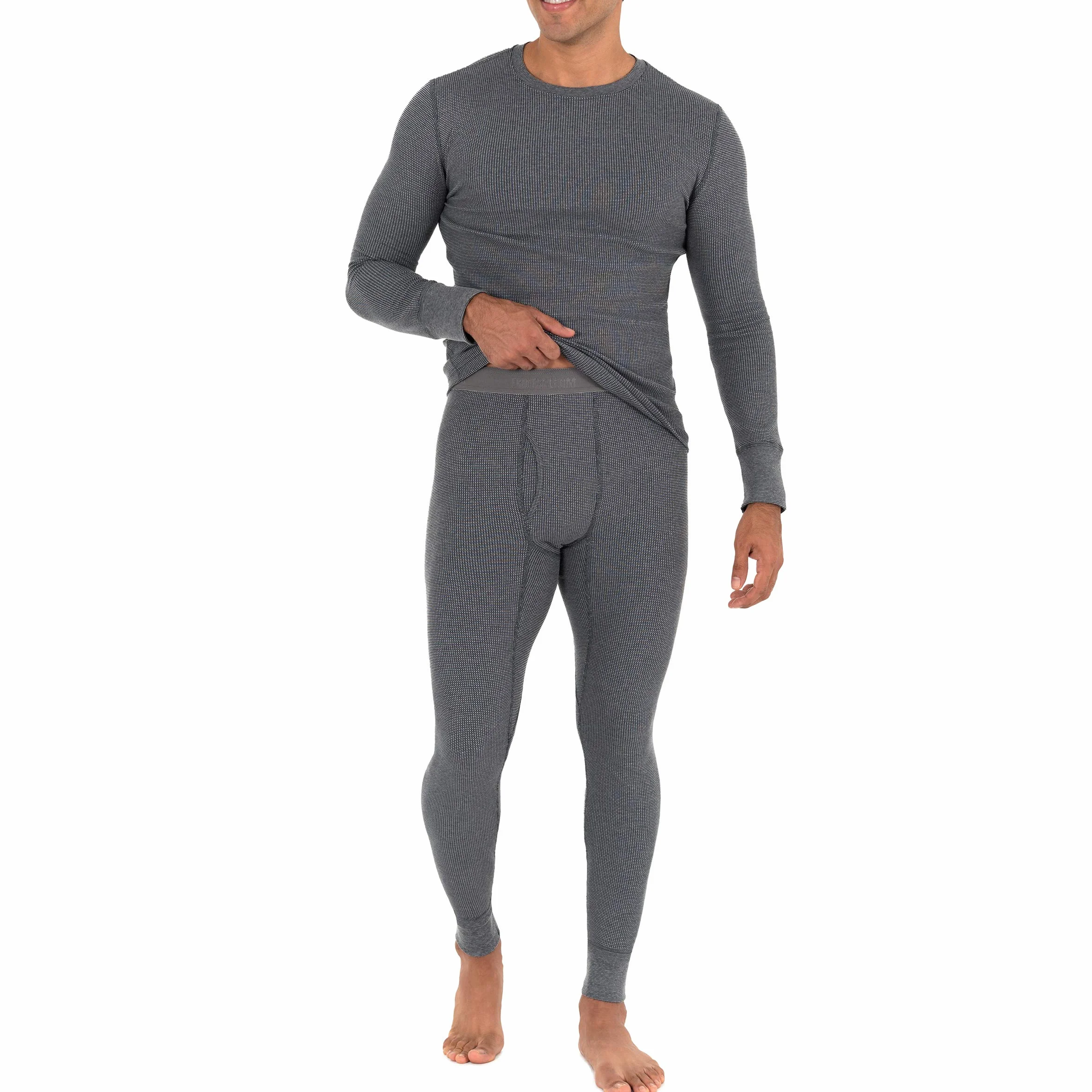 Fruit of the Loom Pidżama — zestaw Mężczyźni Recycled Waffle Thermal Underwear Set (Top and Bottom)