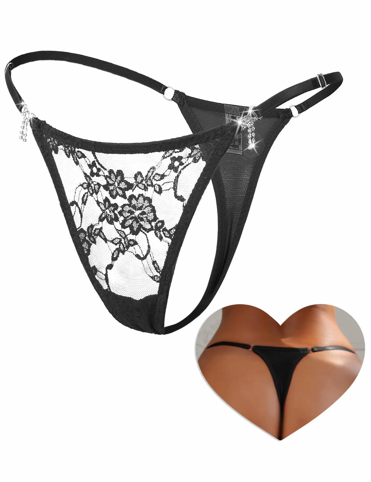 comeondear Seksowne damskie stringi koronkowe duże rozmiary 45-90 kg majtki brazylijskie stringi seksowne seksowne seksowne majtki oddychające stringi uwodzicielska bielizna majtki z niskim stanem