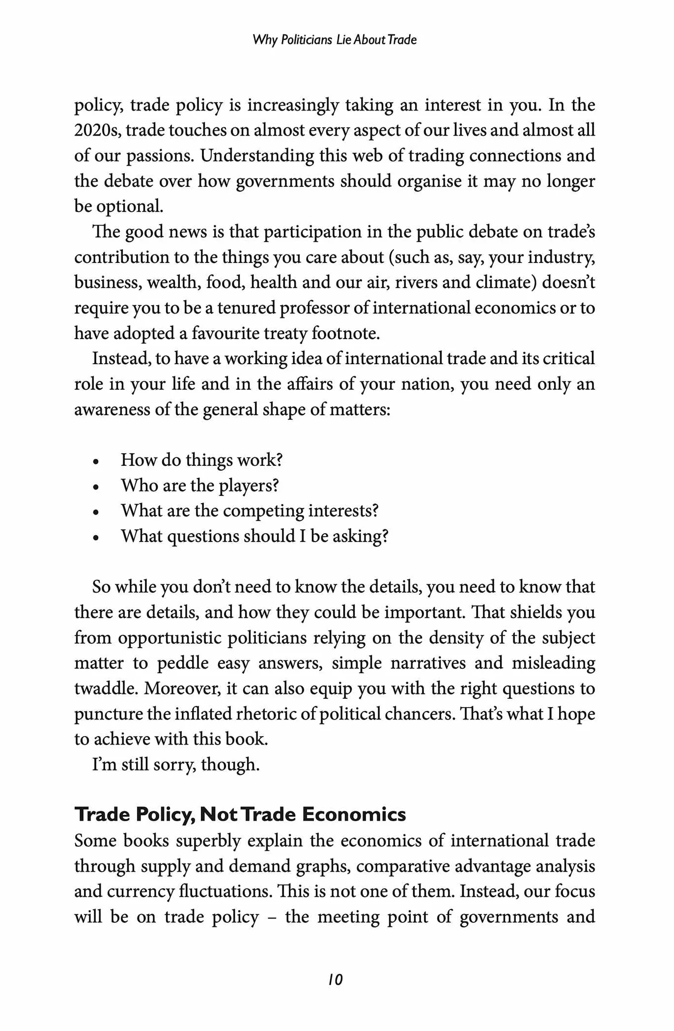 Why Politicians Lie About Trade: ... and What You Need to Know About It