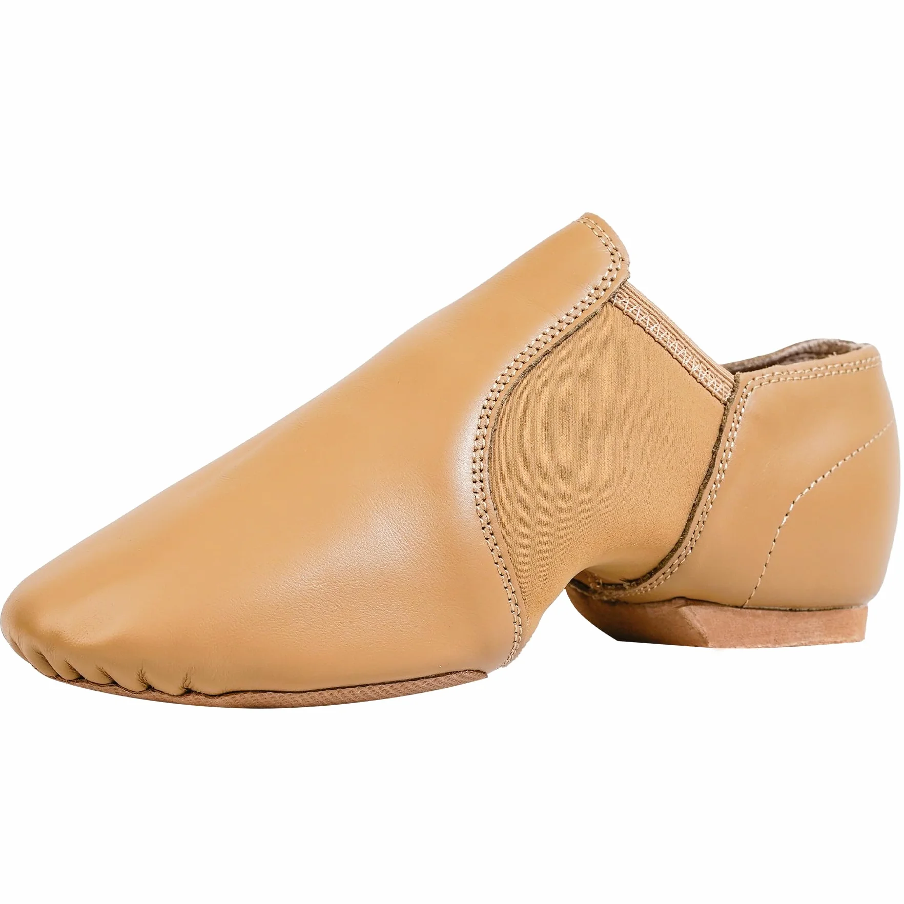 Buty jazzowe, wsuwane buty jazzowe, z prawdziwej skóry, dzielona podeszwa, do praktyki tanecznej i występów, buty do tańca dla kobiet i mężczyzn