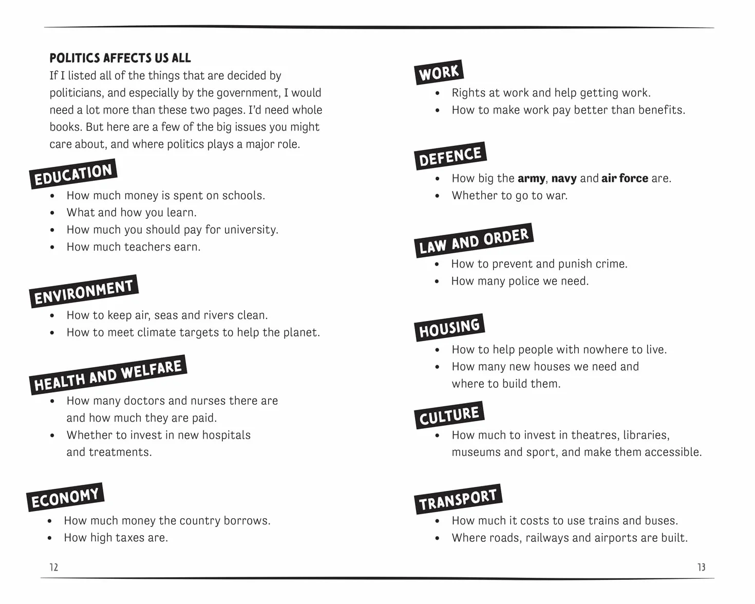 Alastair Campbell Talks Politics: An unmissable, new, illustrated non-fiction book about politics and government for young people.