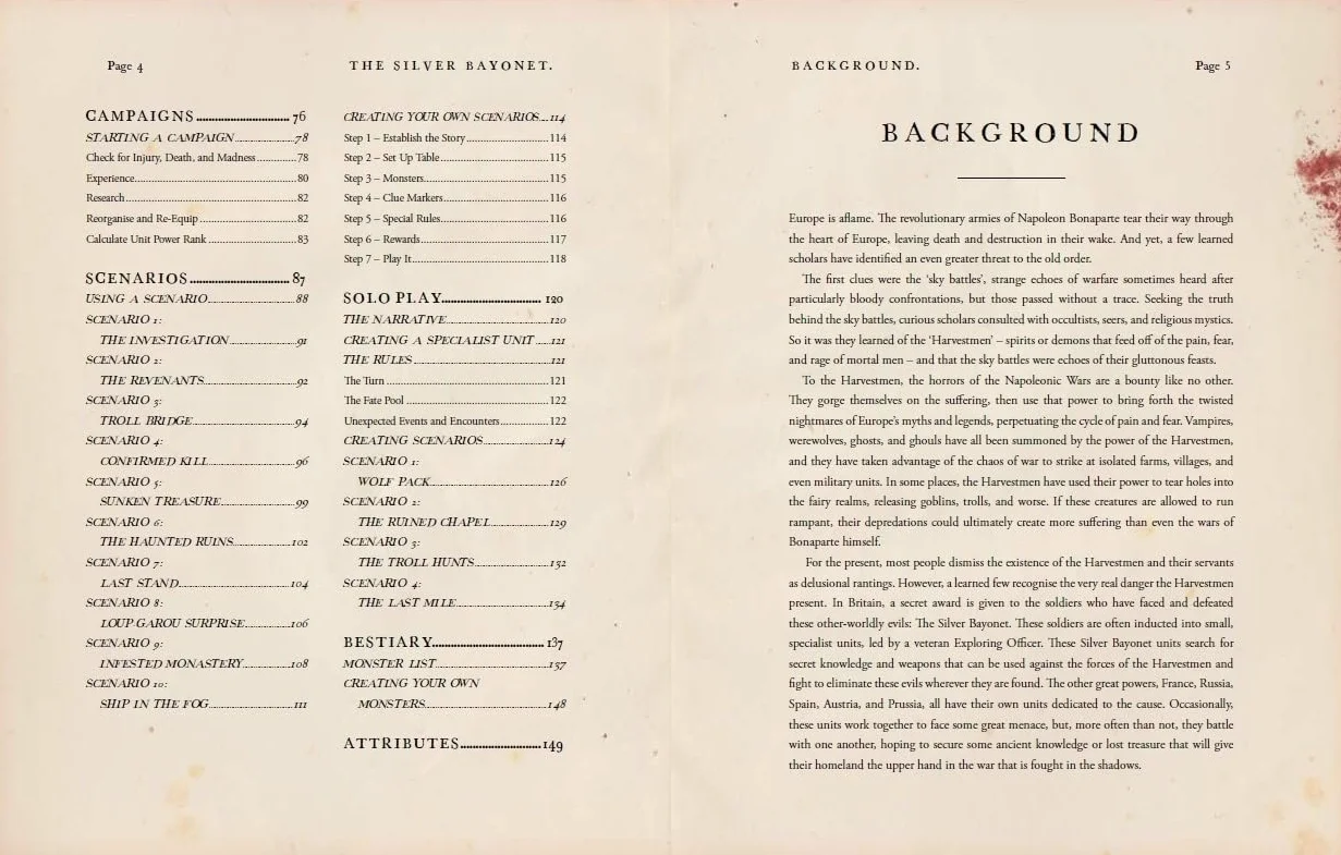 The Silver Bayonet: A Wargame of Napoleonic Gothic Horror: 1