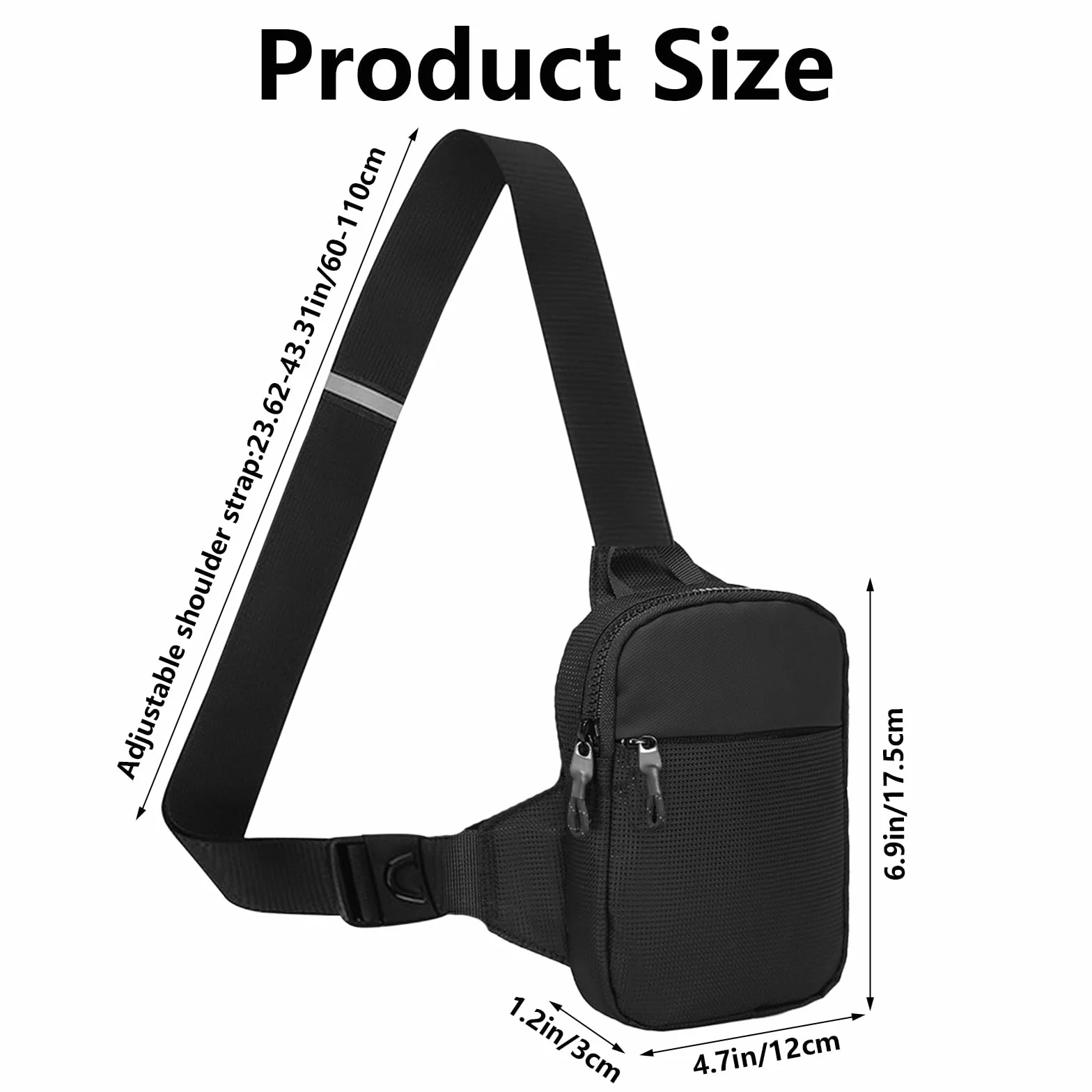 Realjoy Pojedyncze ramię dla mężczyzn, torba na ramię dla kobiet, wodoodporny mini plecak do uprawiania sportów na świeżym powietrzu, wędrówek, jazdy na rowerze i kempingu